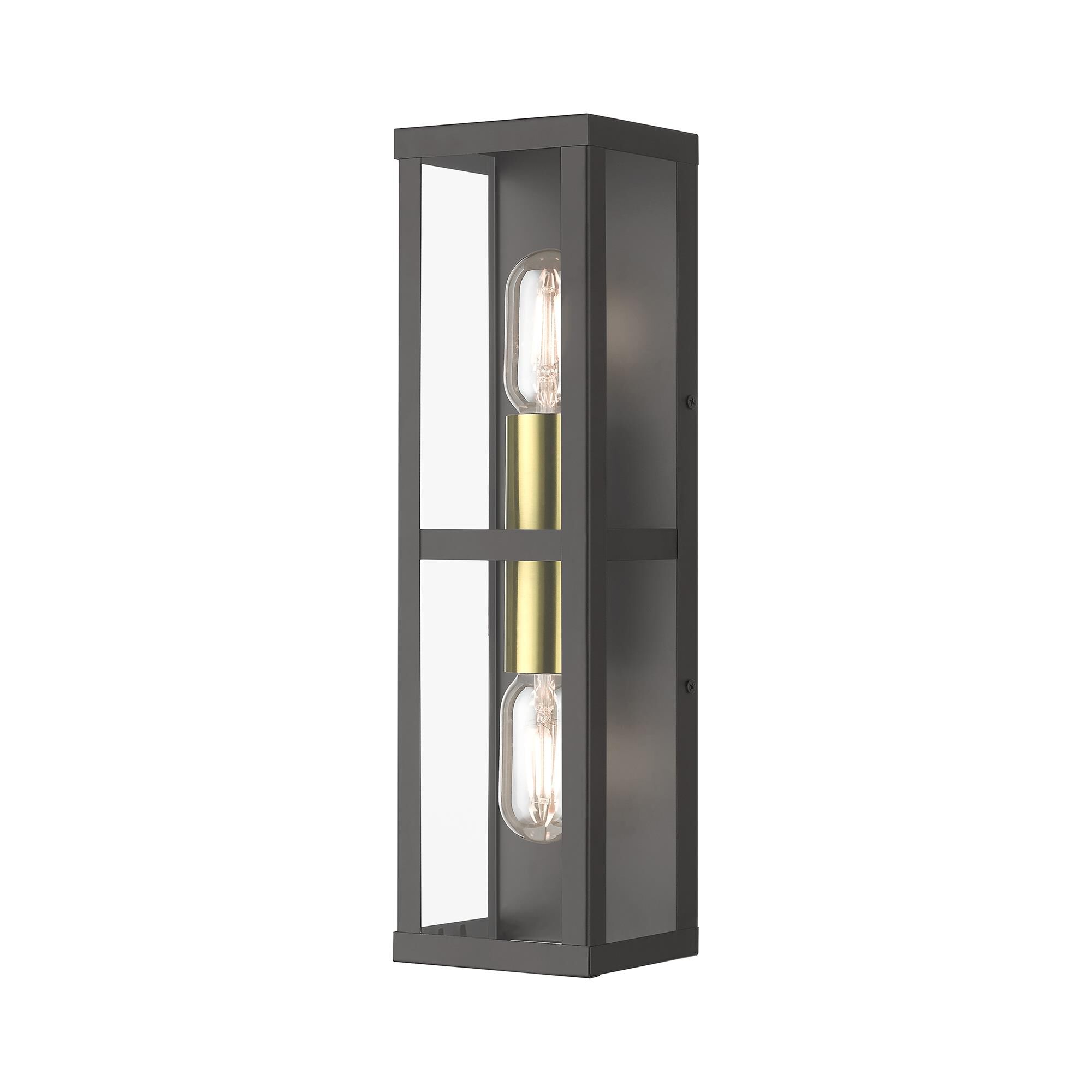 Gaffney 16 Inch Tall 2 Light Outdoor Wall Light by Livex Lighting