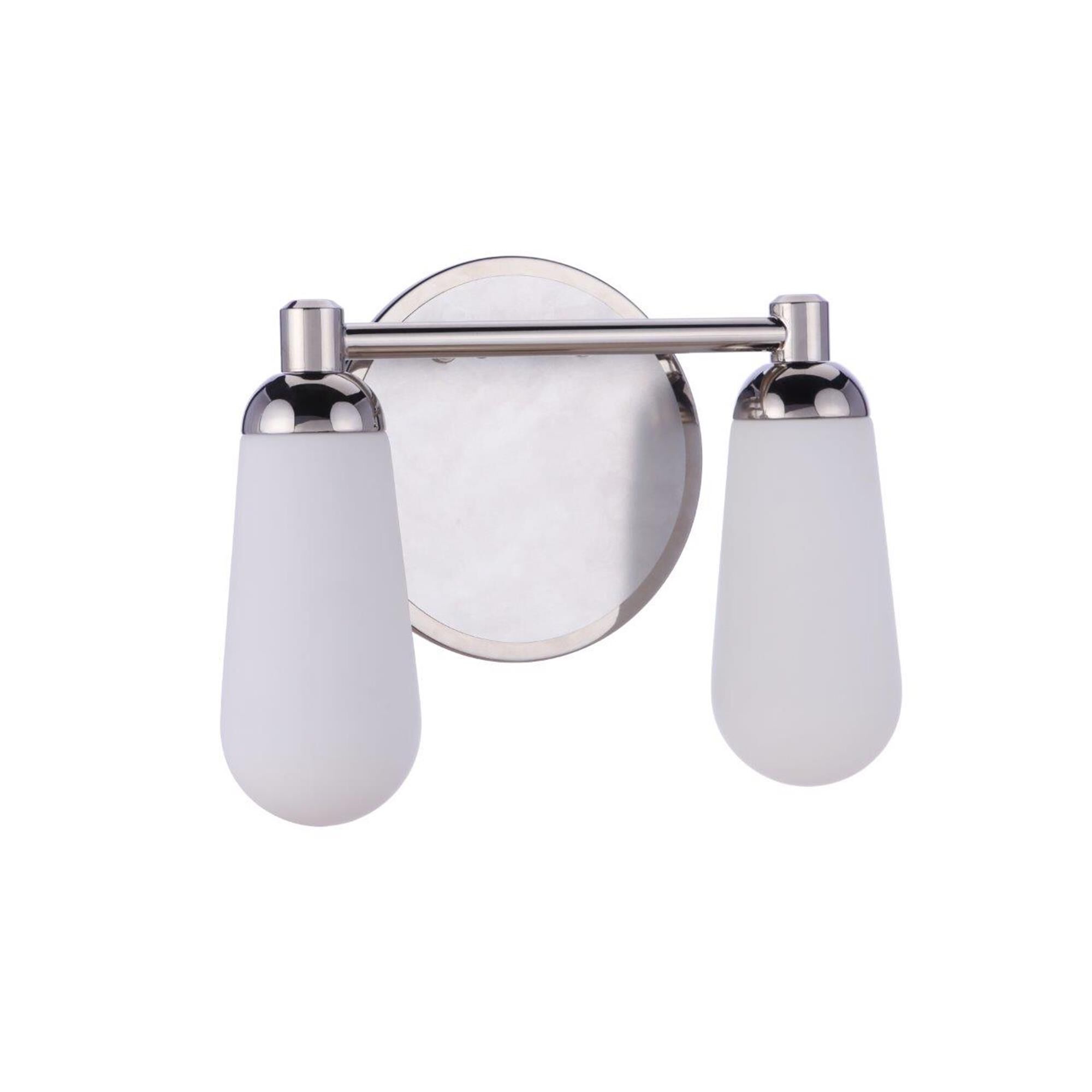 Shown in Brushed Polished Nickel / Polished Nickel finish and Frostwhite glass