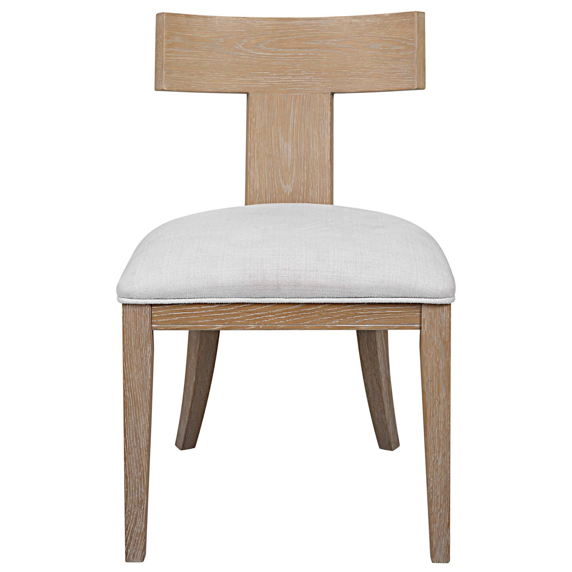 Shown in This Casual Take On A Klismos Chair Features An Oak Wood Frame With A Natural Oak Finish, Paired Wit finish