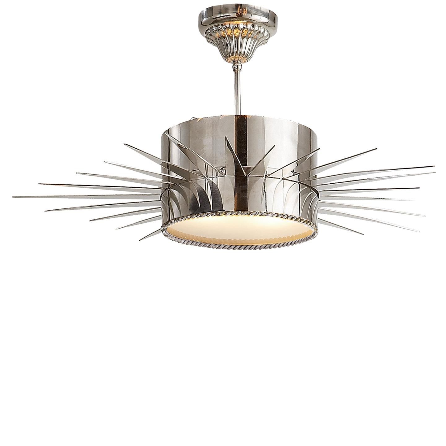 Suzanne Kasler Soleil 28 Inch 2 Light Semi Flush Mount by Visual Comfort Signature Collection