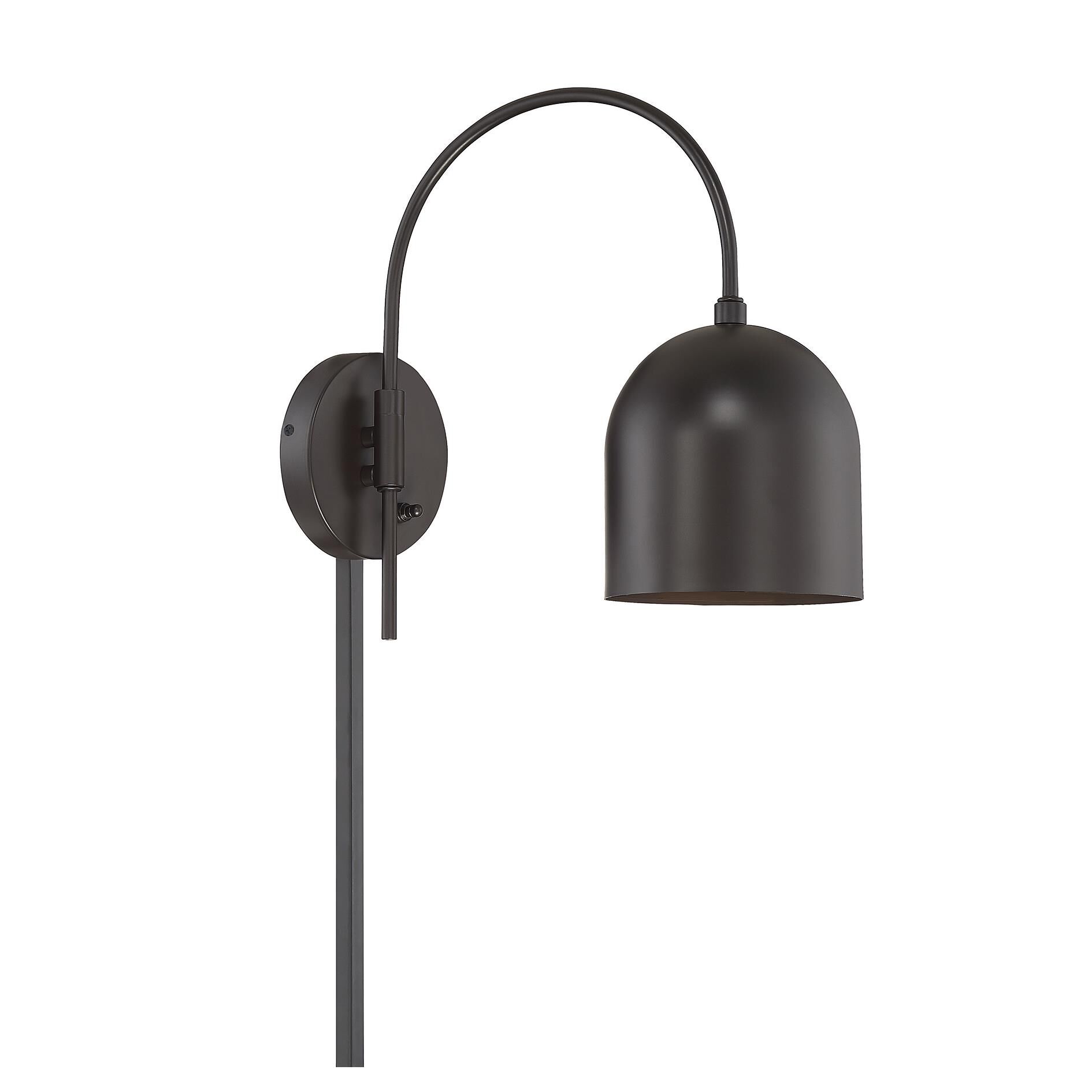 Shown in Oil Rubbed Bronze finish and Oil Rubbed Bronze Metal shade