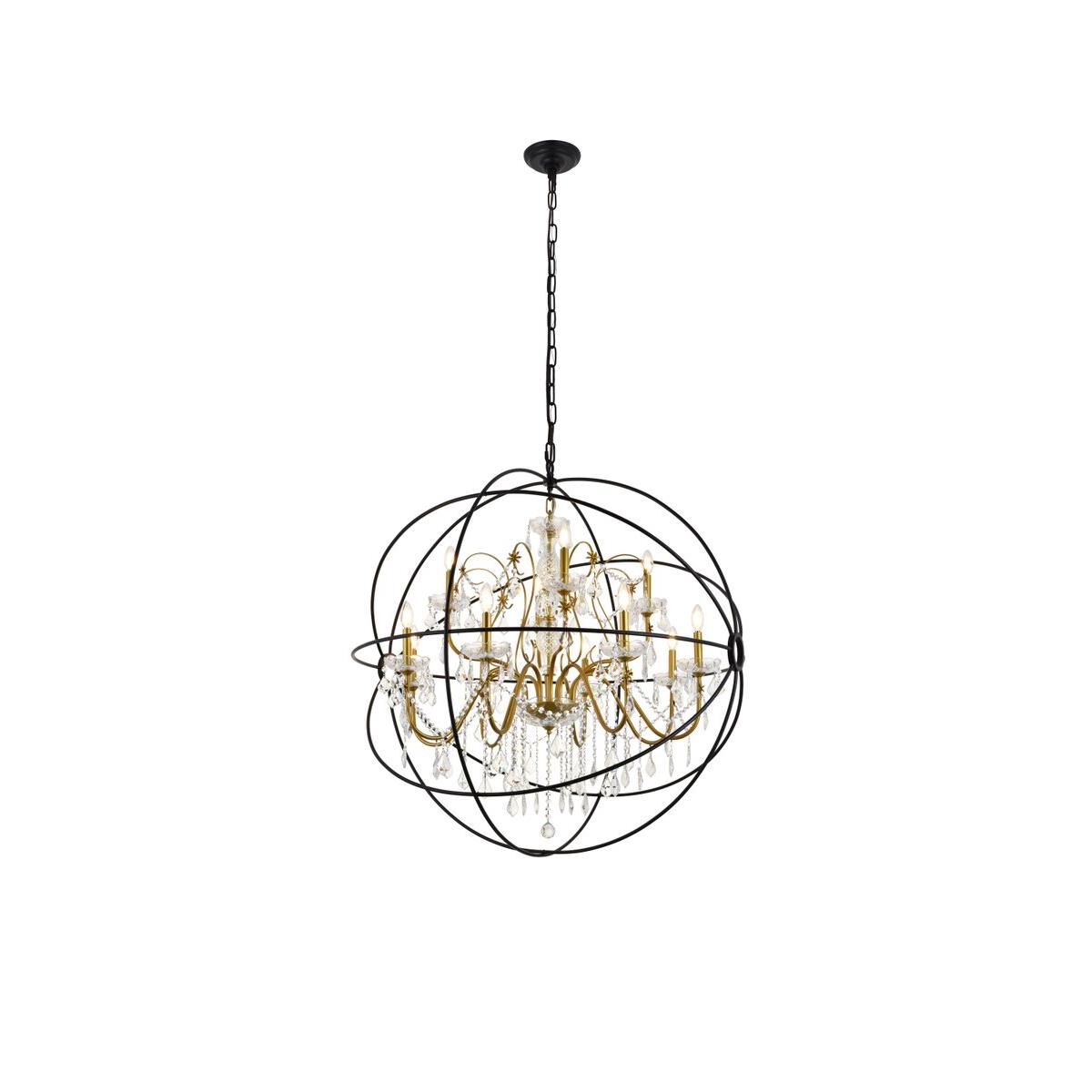 Cordelia 43 Inch 12 Light Chandelier by Elegant Lighting