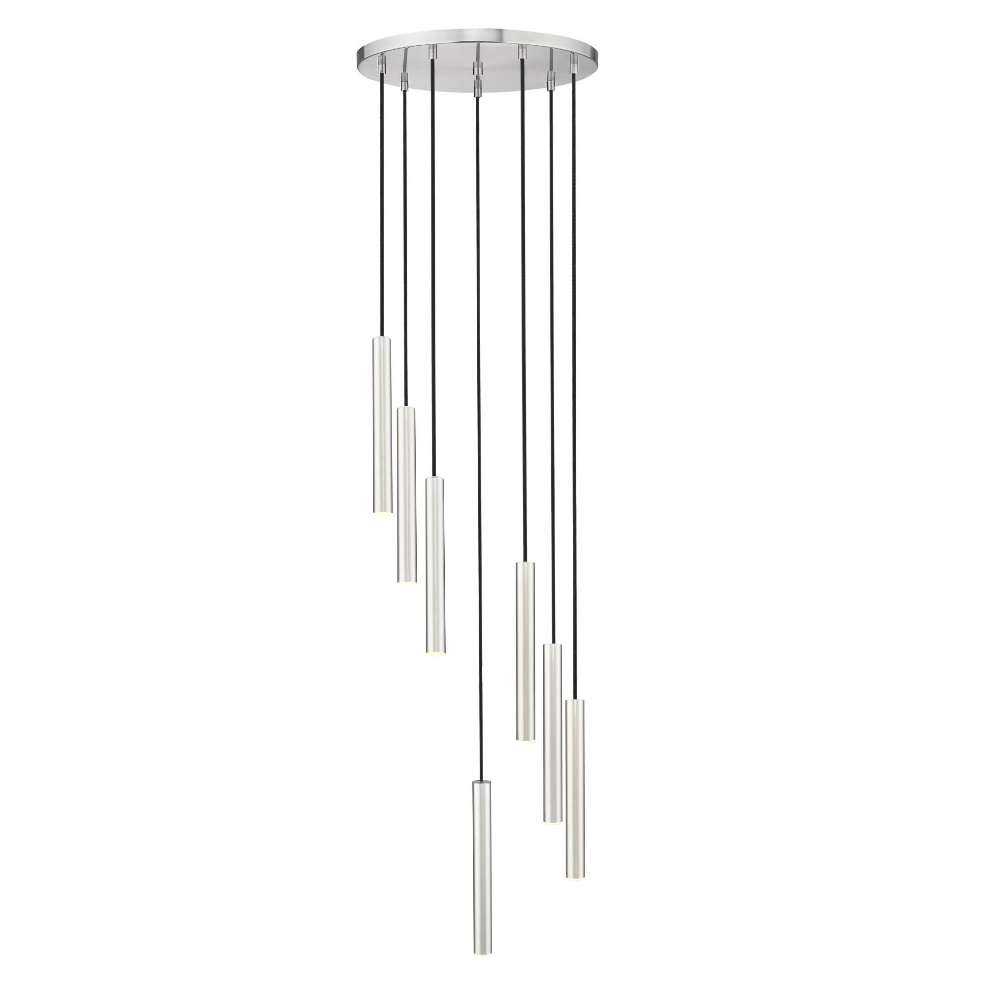 Shown in Brushed Nickel finish and Brushed Nickel glass and Brushed Nickel shade