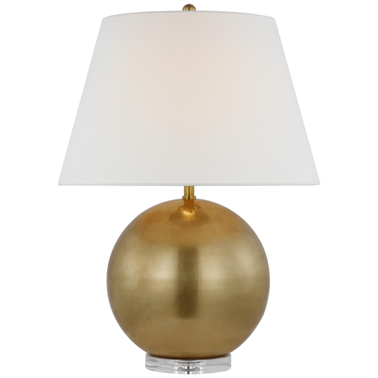 Shown in Antique-Burnished Brass finish and Clear glass