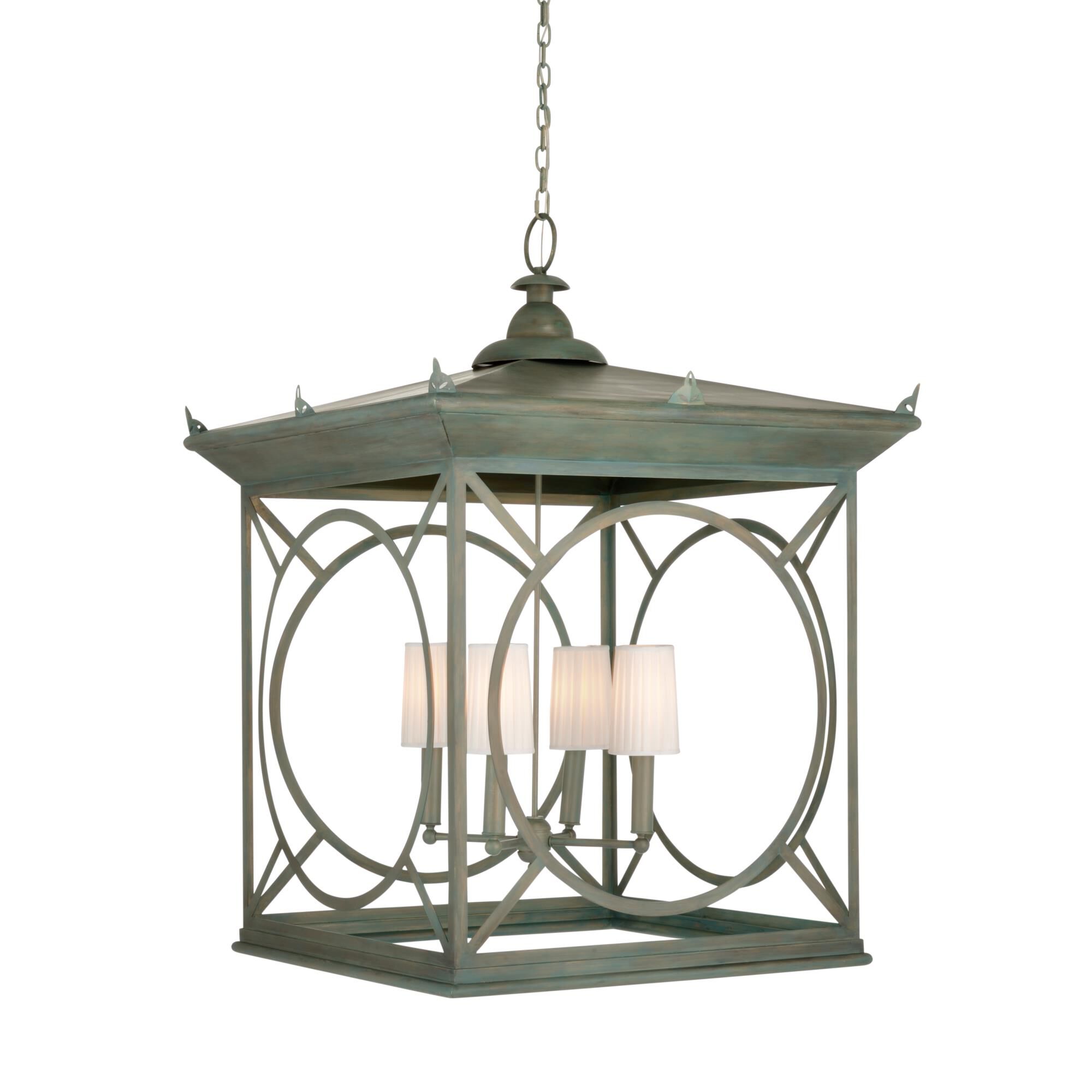 Matthew Frederick International Barlow 43 Inch Tall 4 Light Outdoor Hanging Lantern by Wildwood