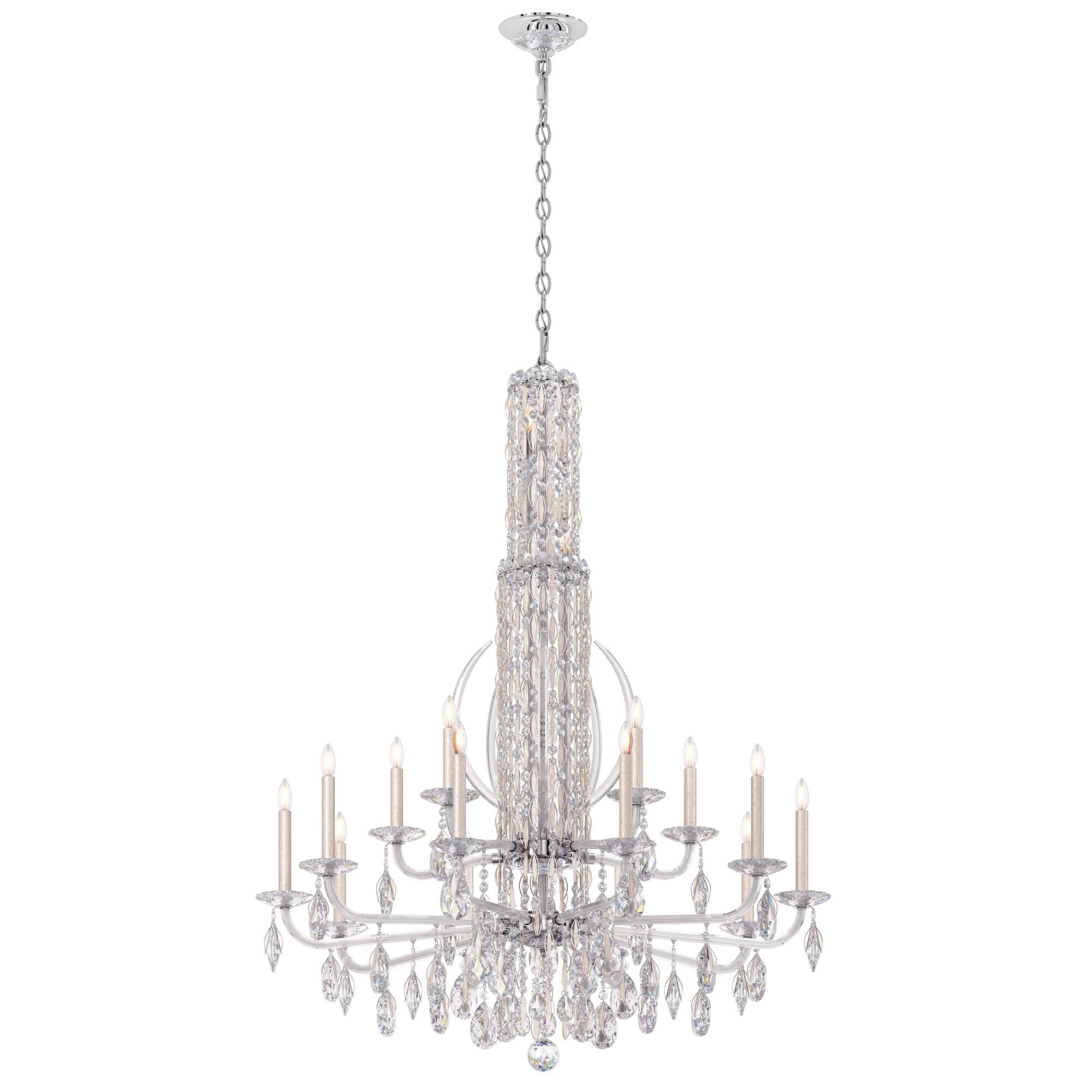 Sarella 40 Inch 17 Light Chandelier by Schonbek