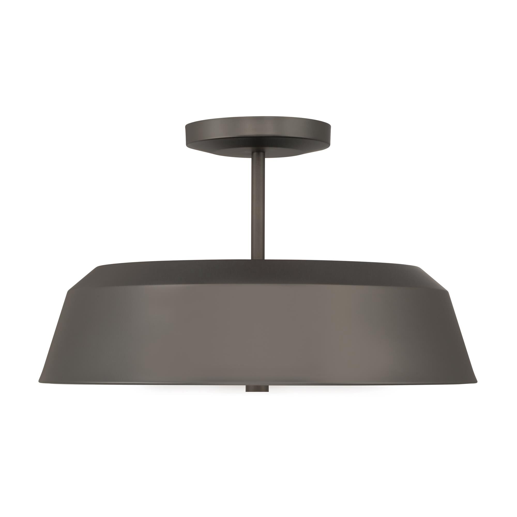 Shown in Plated Dark Bronze finish and Etched White glass