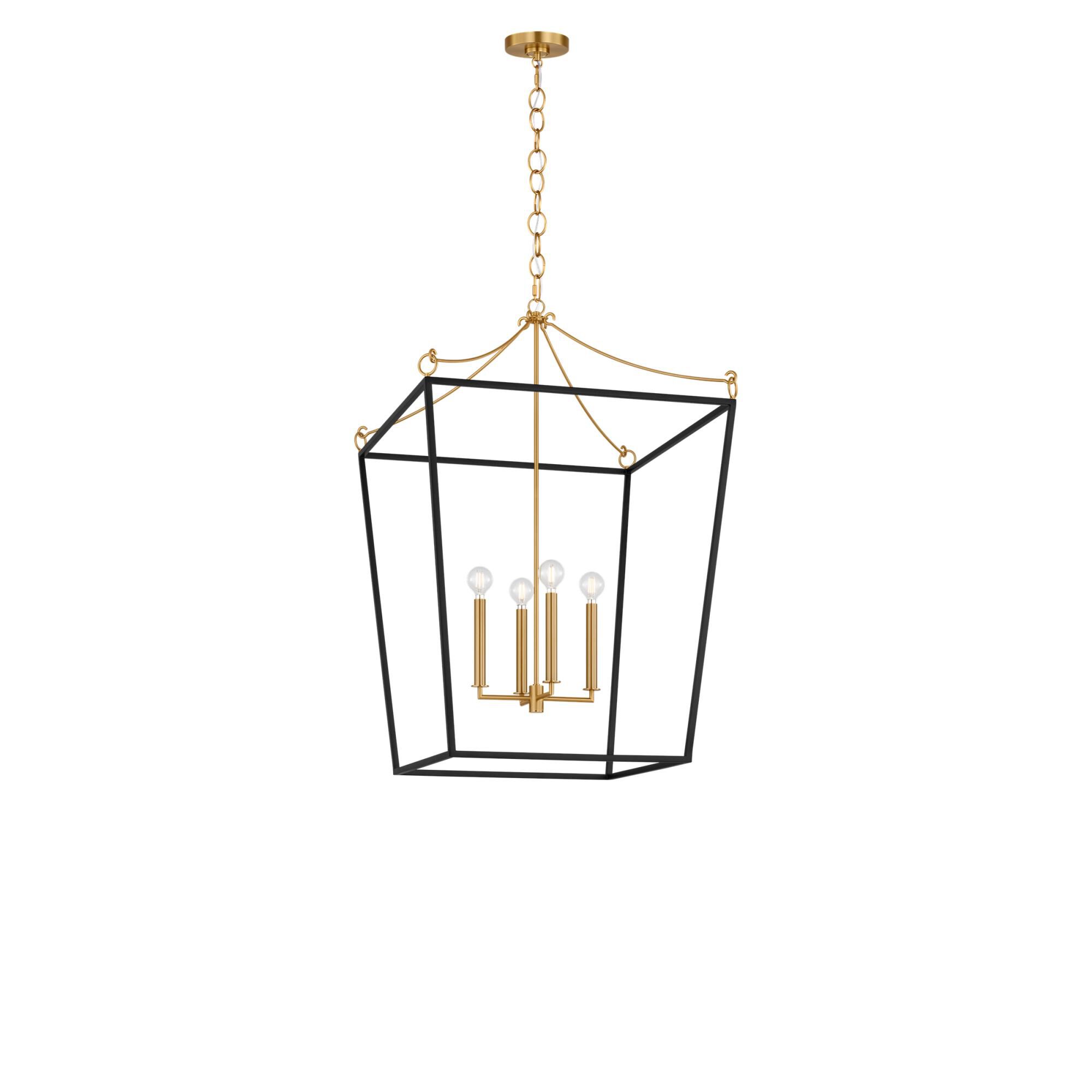 Shown in Midnight Black and Burnished Brass finish