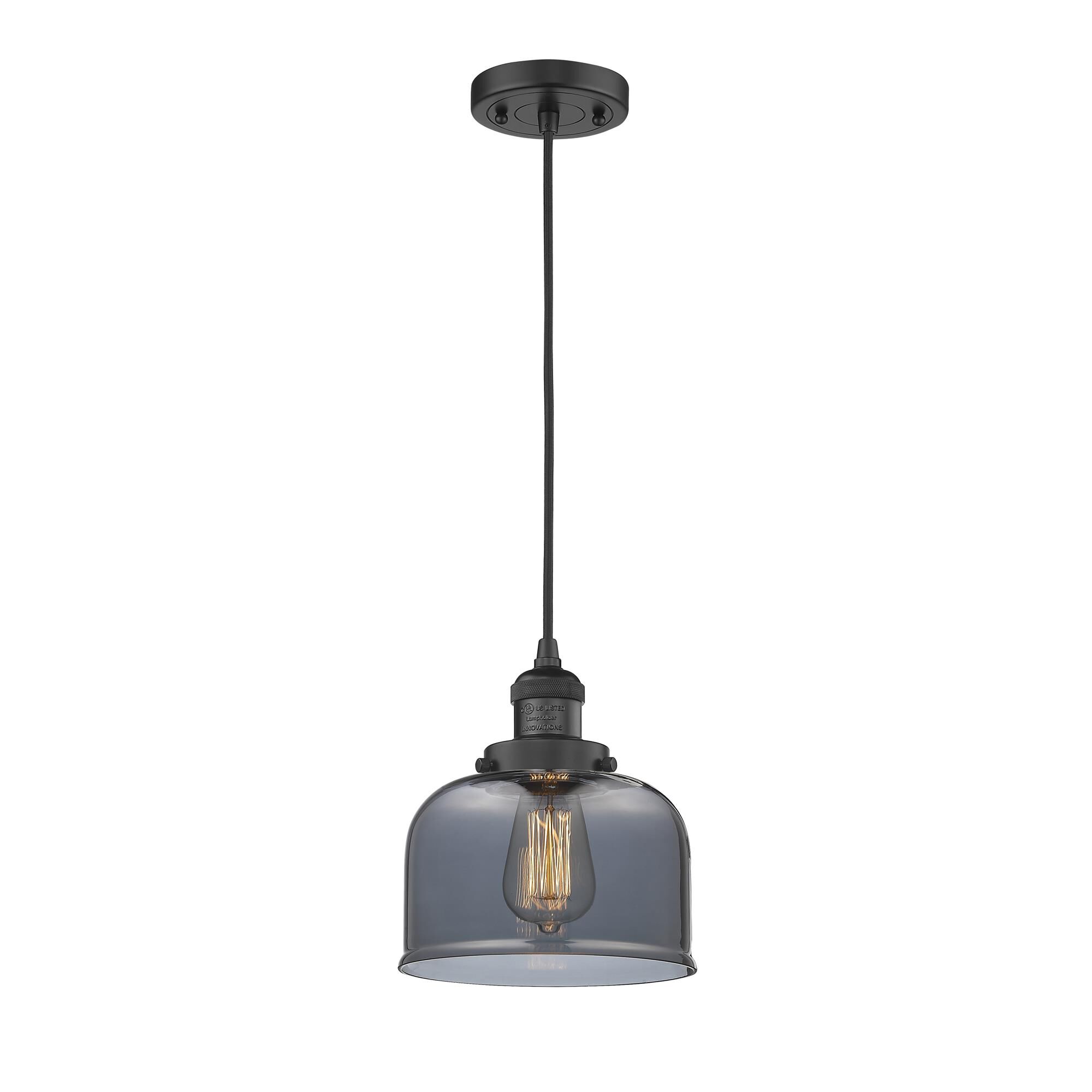 Shown in Matte Black finish and Light Smoke glass