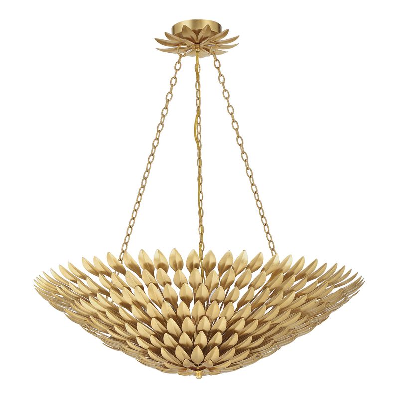 Broche 30 Inch 8 Light Chandelier by Crystorama