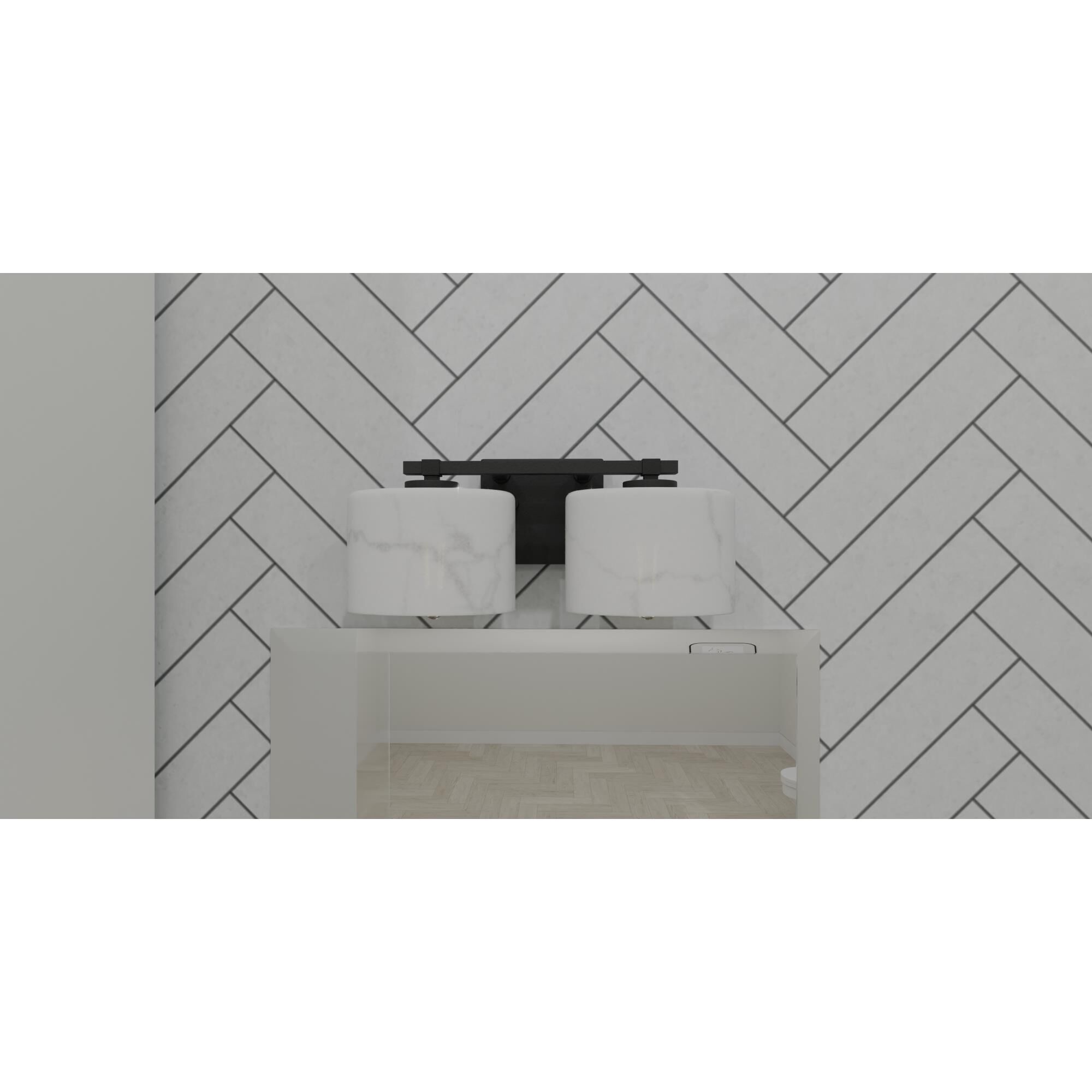 Mather 15 Inch 2 Light Bath Vanity Light by Quoizel