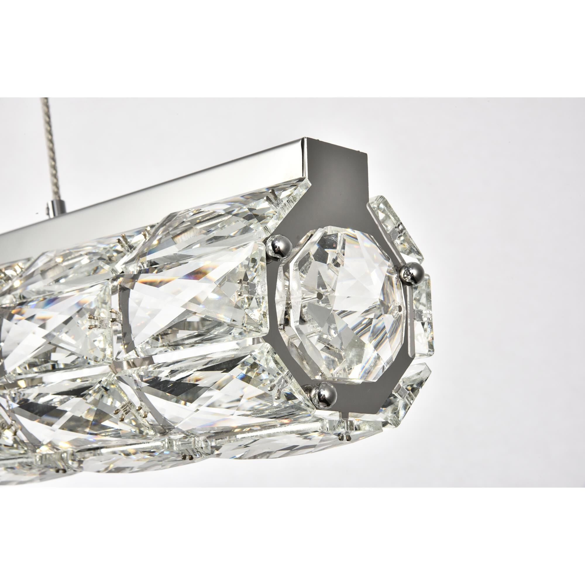 Shown in Chrome finish and Clear Royal Cut crystal