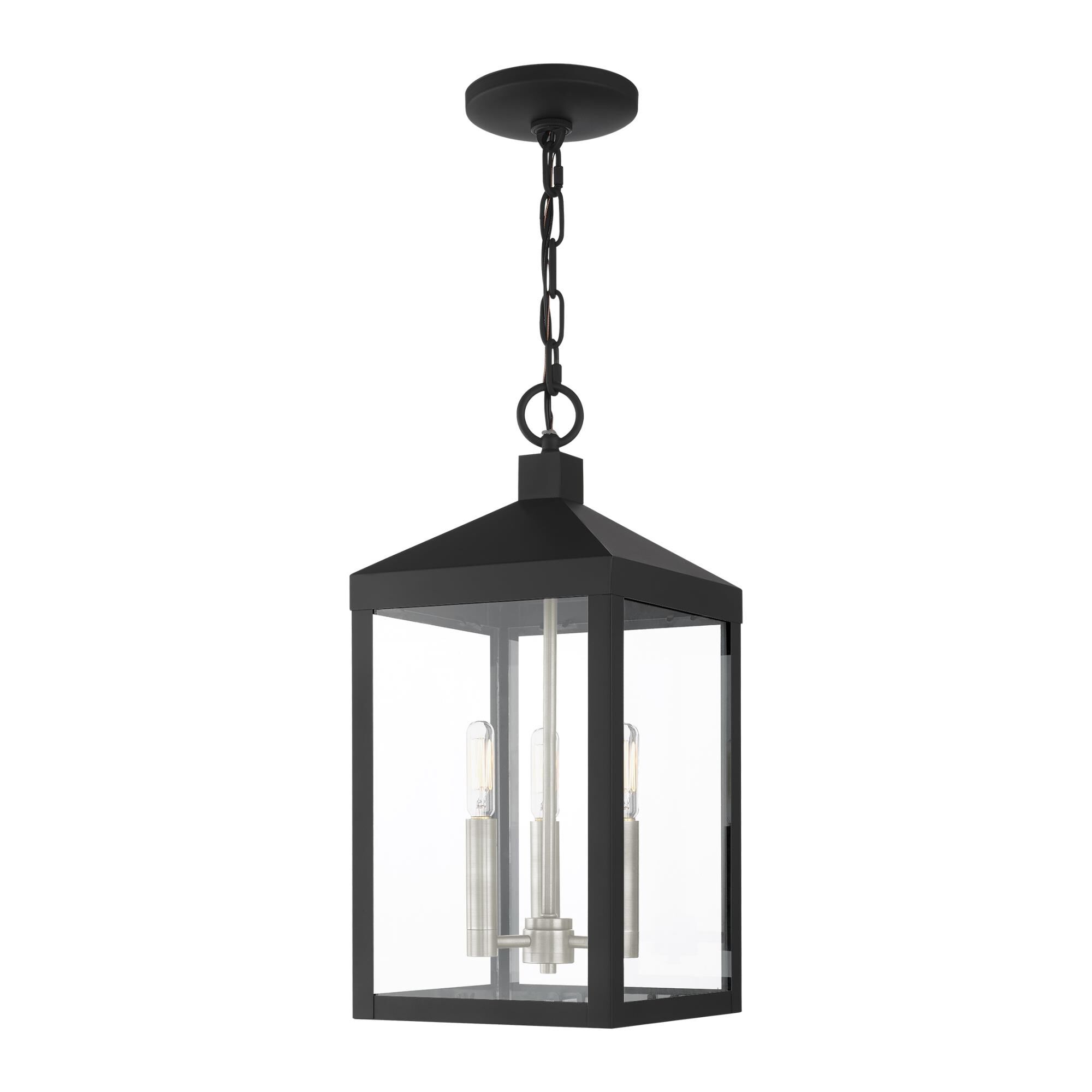 Nyack 18 Inch Tall 3 Light Outdoor Hanging Lantern by Livex Lighting