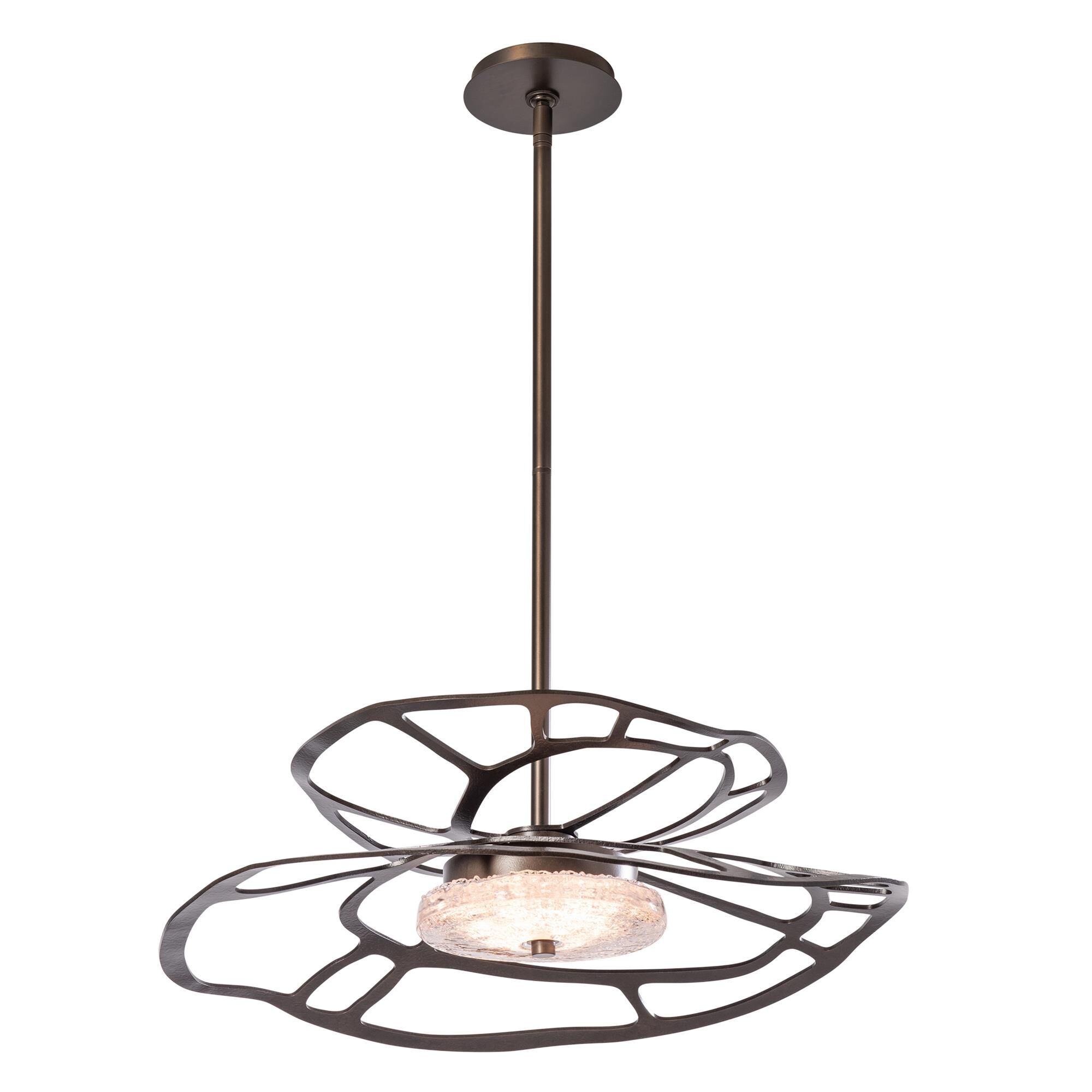 Shown in Dark Smoke finish and Clear glass