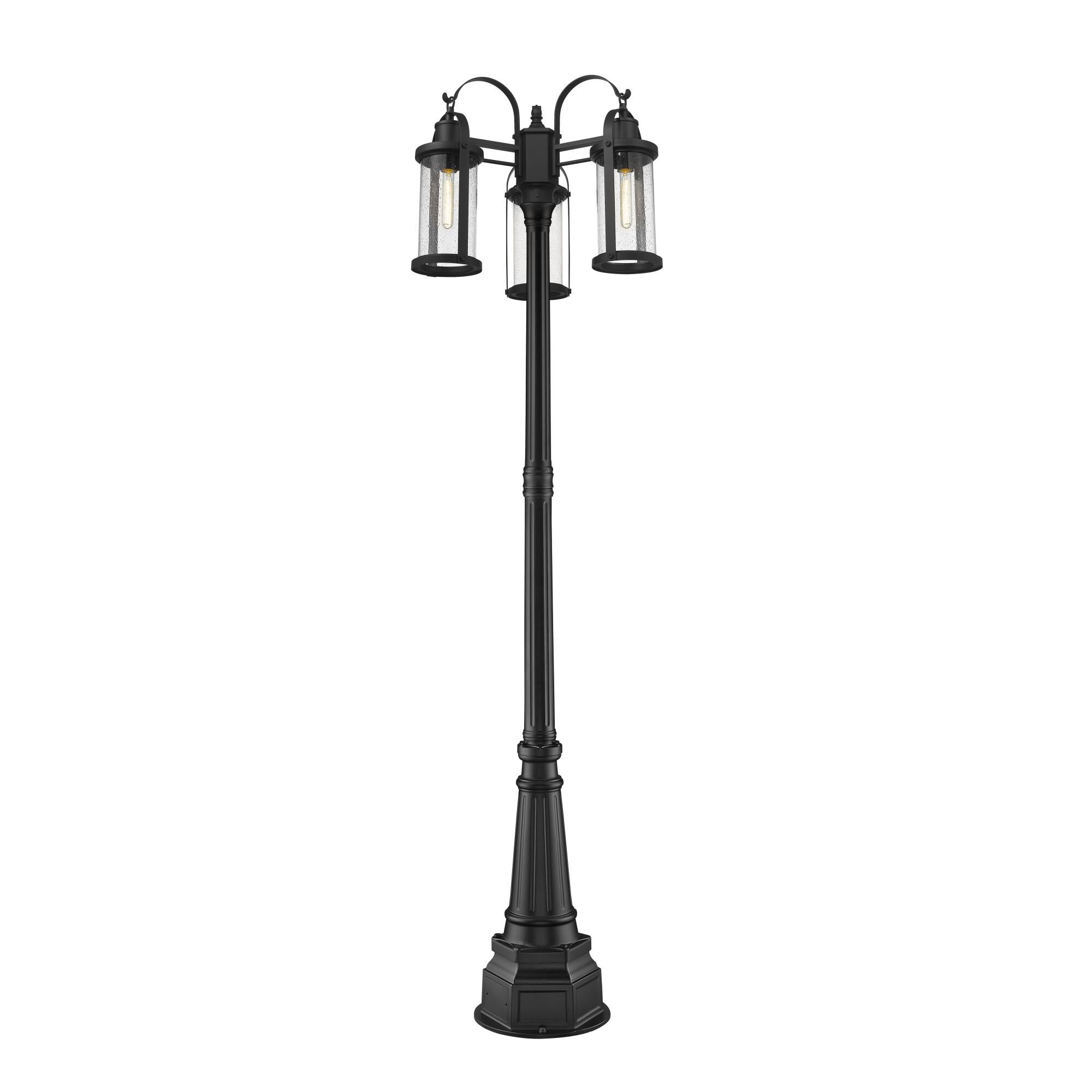 Roundhouse 102 Inch Tall 3 Light Outdoor Post Lamp by Z-Lite