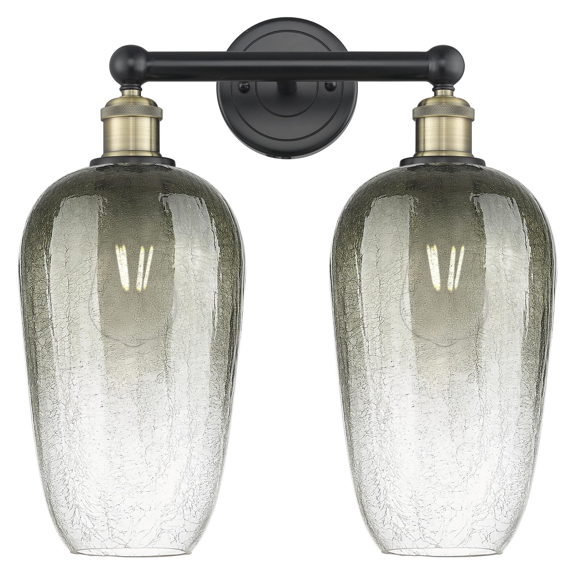 Shown in Black Antique Brass finish and Slate glass