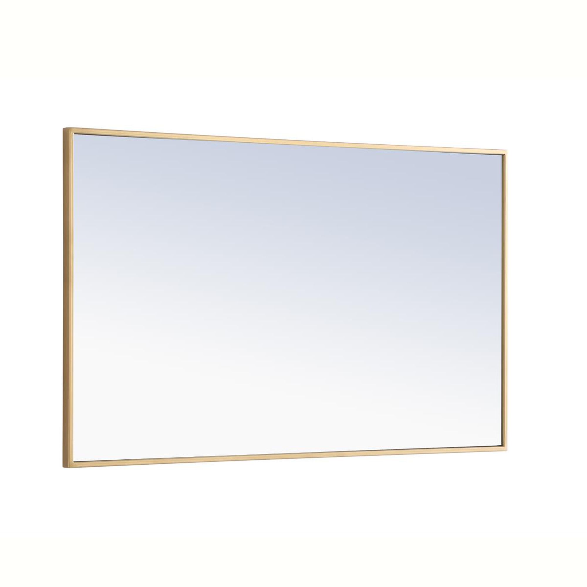 Shown in Brass finish and Clear Mirror Beveled glass