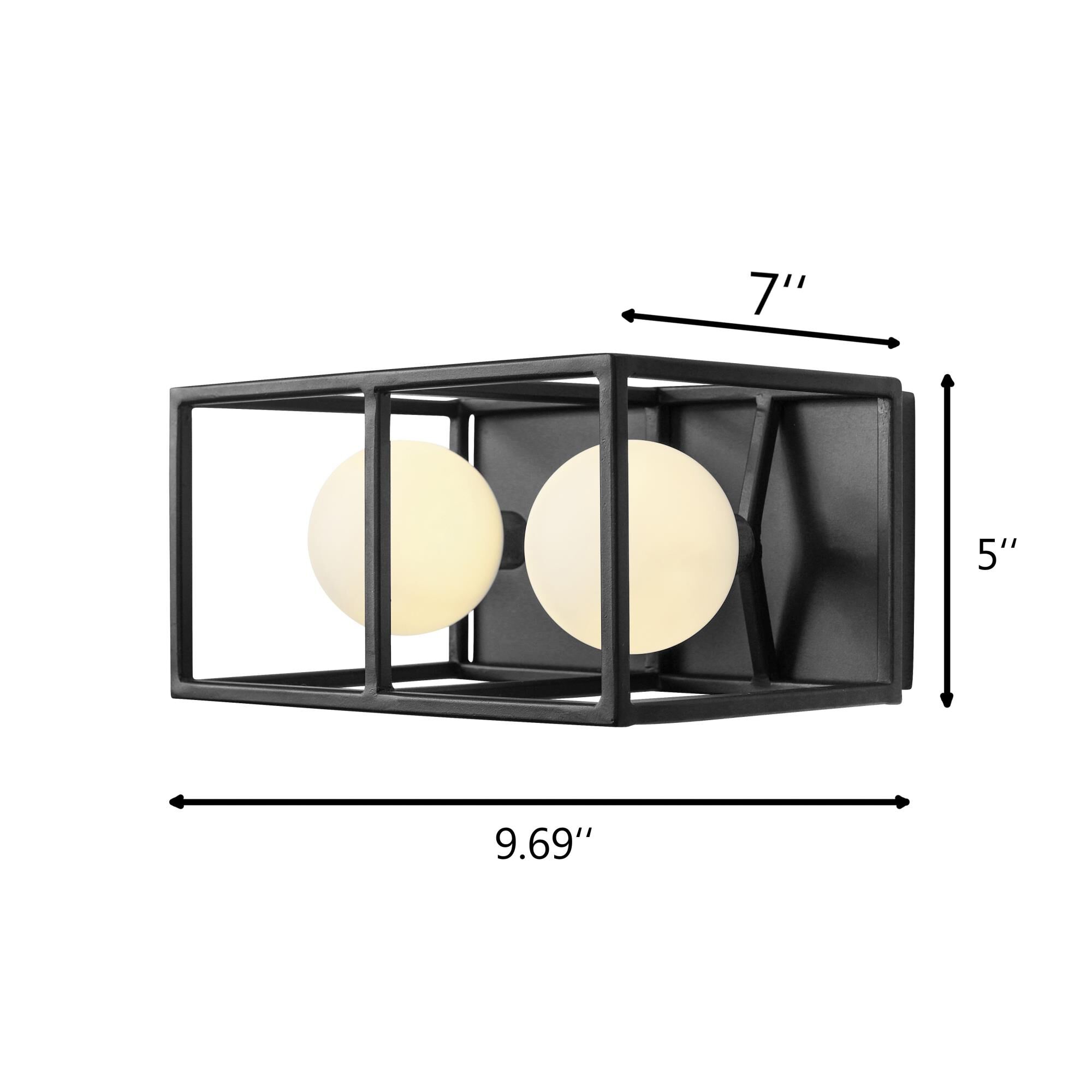 Shown in Carbon - Havana Gold finish and Matte Opal glass