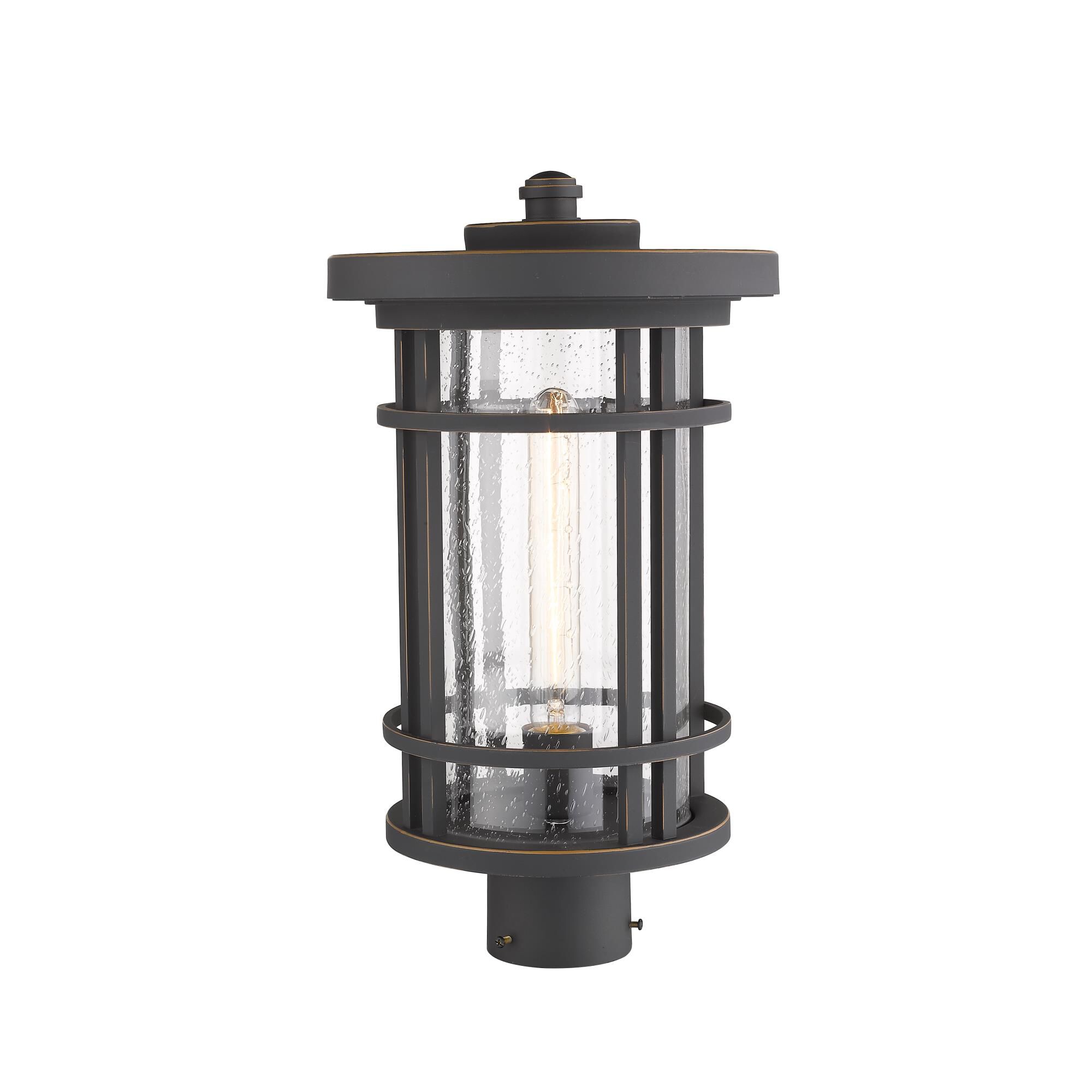 Shown in Oil Rubbed Bronze finish and Glass shade