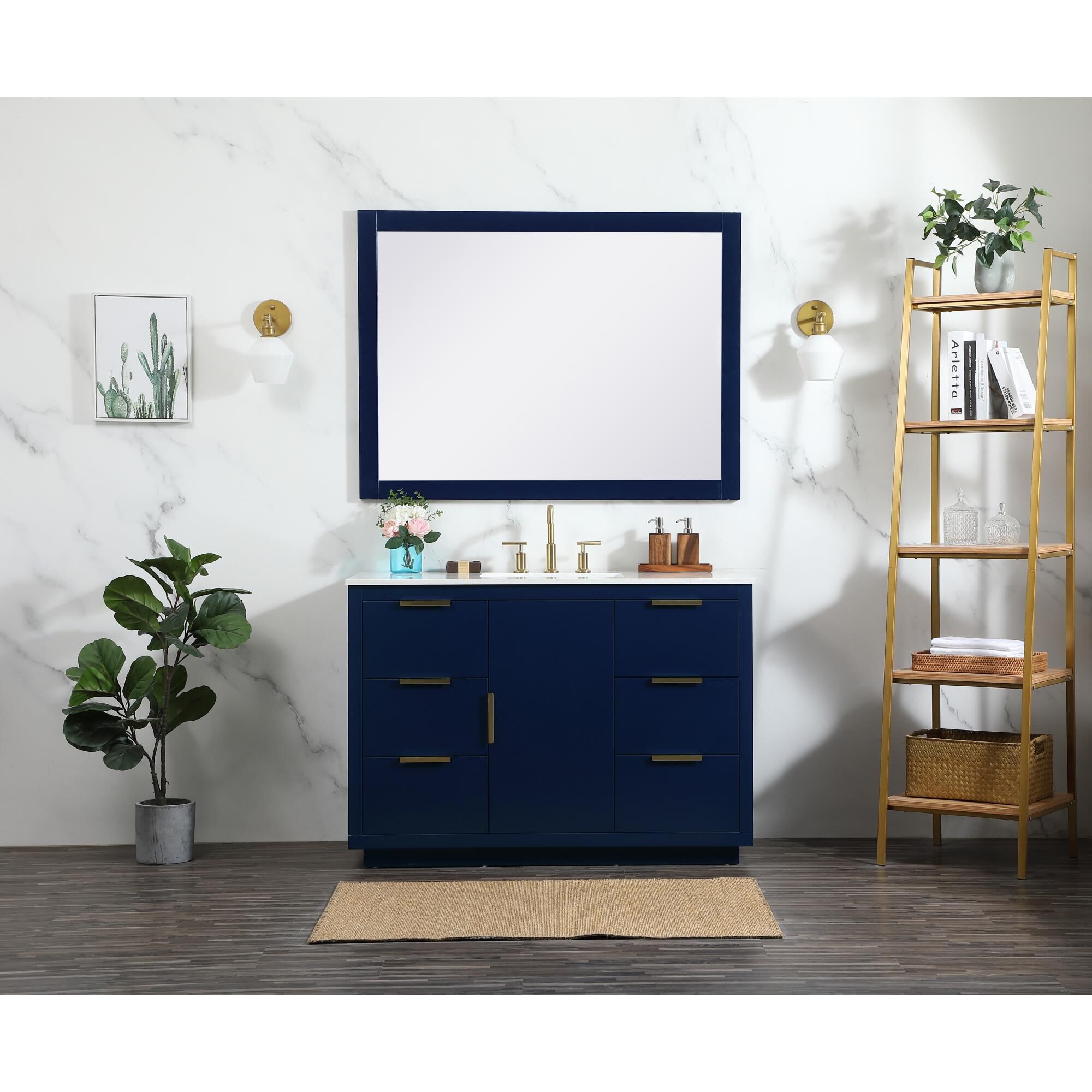 Shown in Blue finish