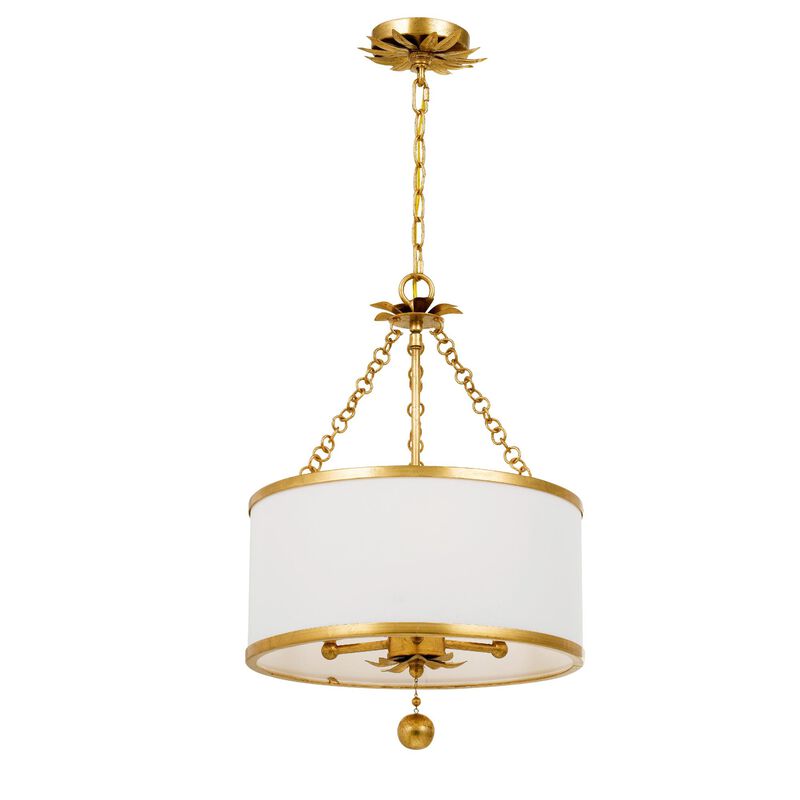 Broche 14 Inch 3 Light Mini Chandelier by Crystorama