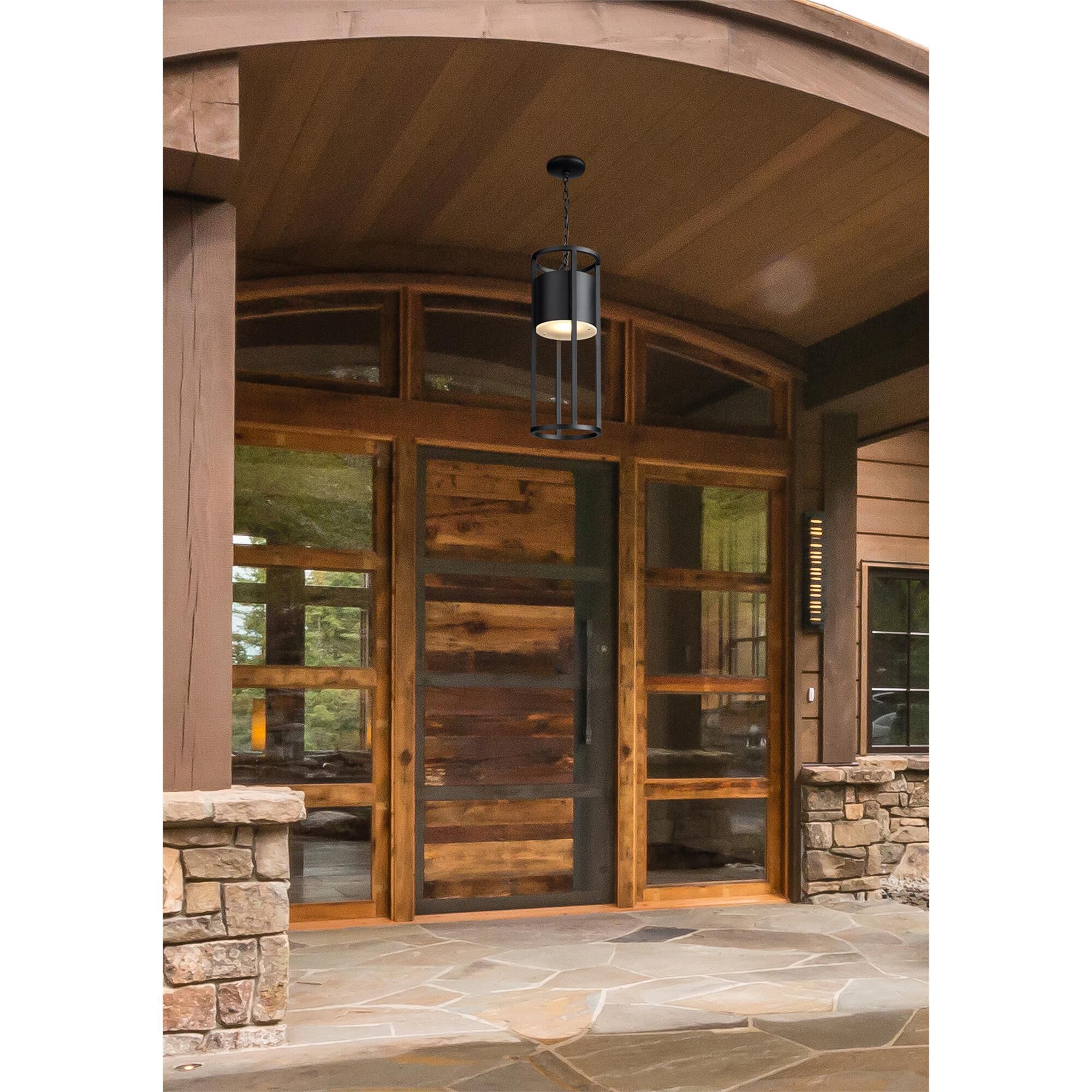 Shown in Black finish and Etched glass