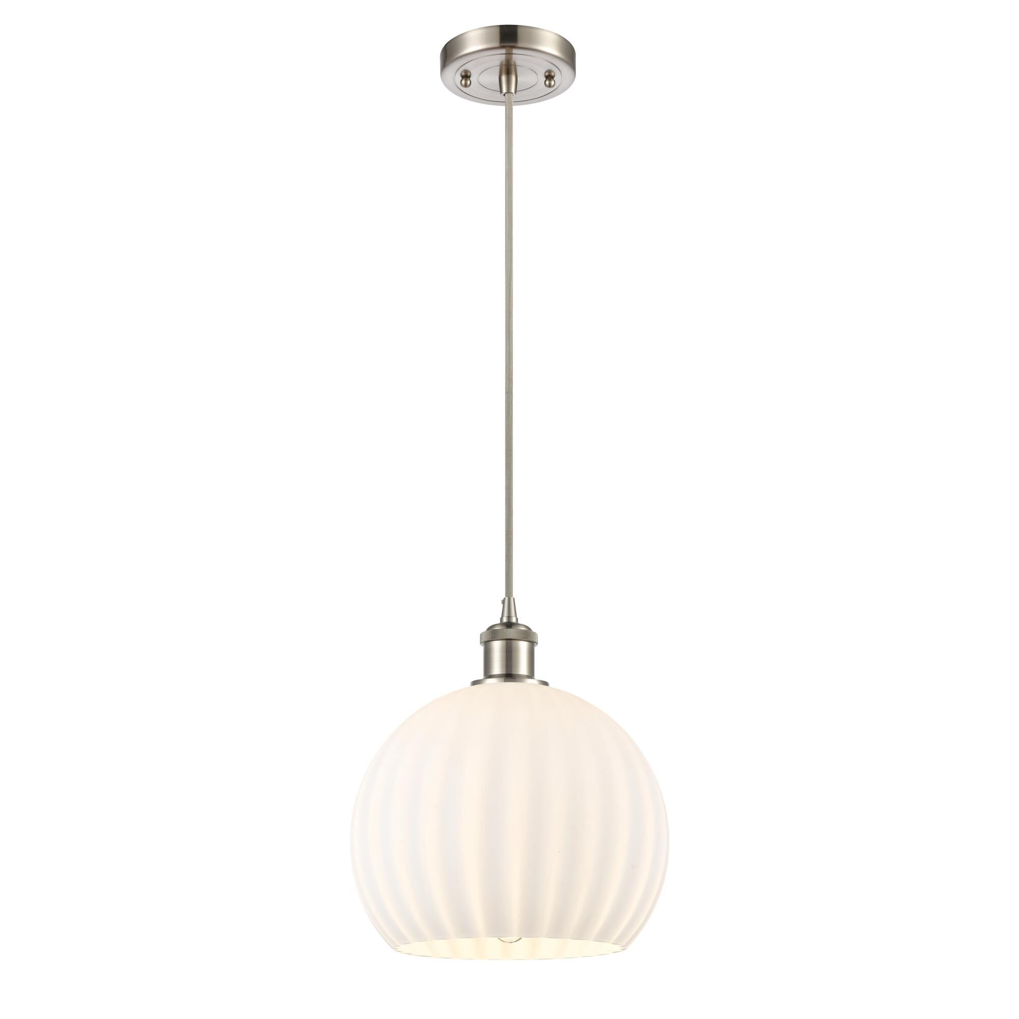 Bruno Marashlian White Venetian Mini Pendant by Innovations Lighting