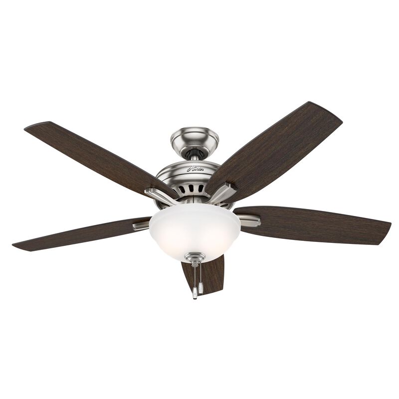 Newsome 52 Inch Ceiling Fan with Light Kit by Hunter Fan