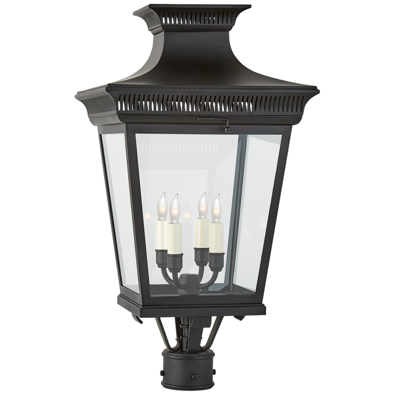 Chapman & Myers Elsinore 27 Inch Tall 4 Light Outdoor Post Lamp by Visual Comfort Signature Collection