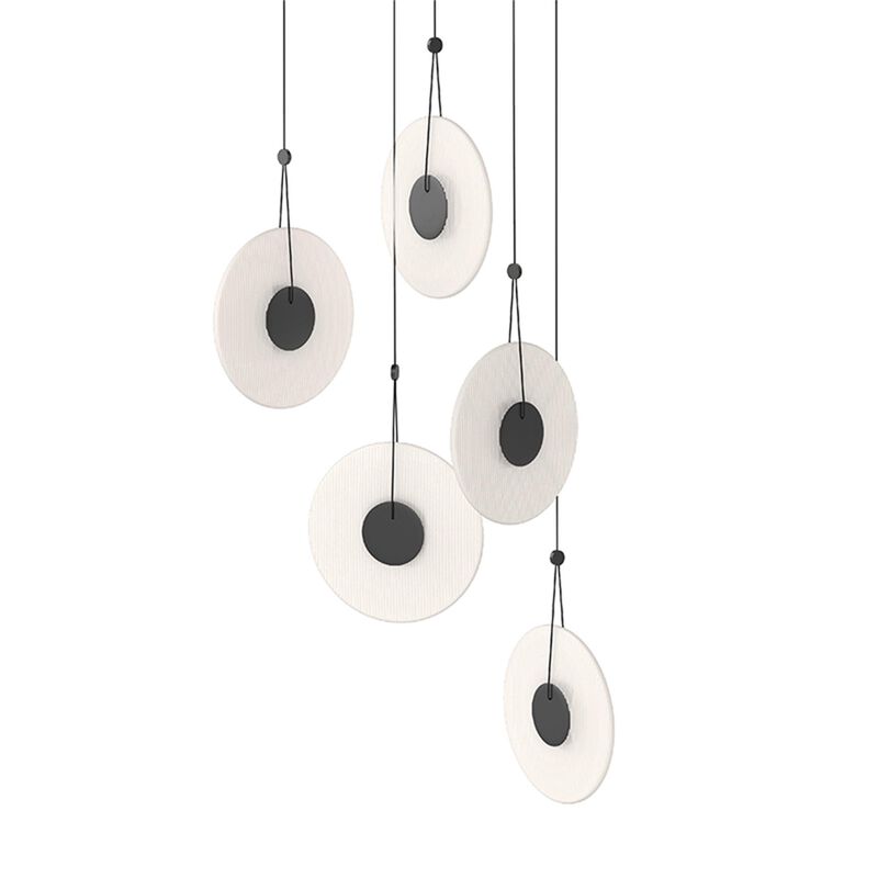 Meclisse 22 Inch 5 Light Multi Light Pendant by Sonneman
