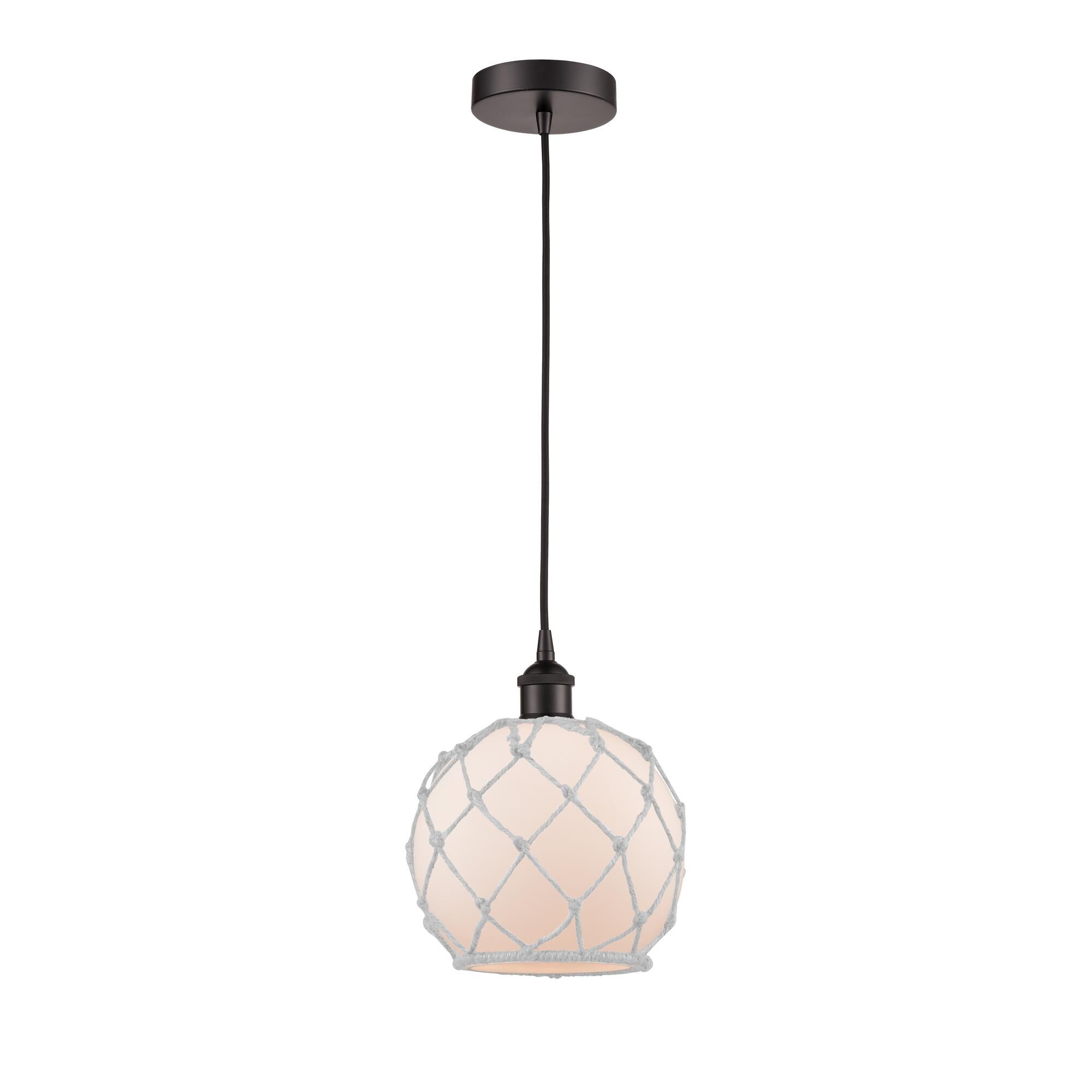 Innovations Lighting Bruno Marashlian Farmhouse Rope 8 Inch Mini Pendant