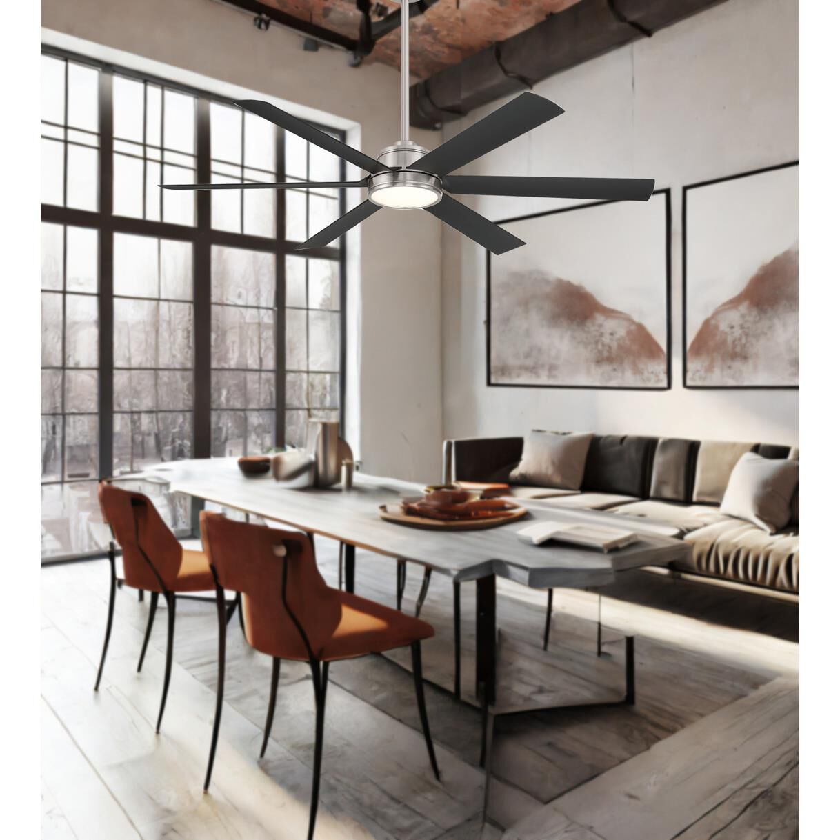 Cairo 65 Inch Ceiling Fan with Light Kit by Minka Aire