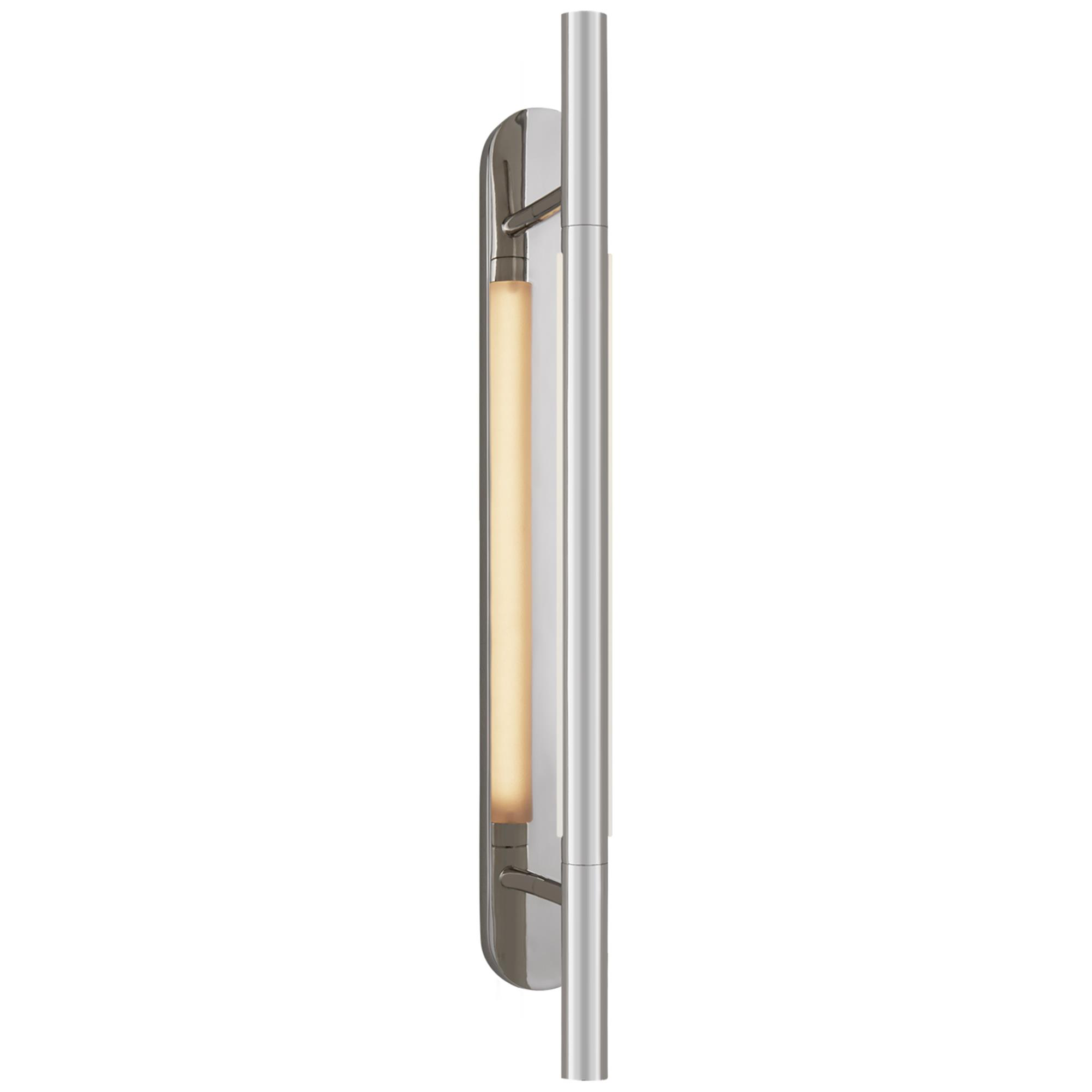 Shown in Polished Nickel finish and Etched Crystal glass and Etched Crystal shade