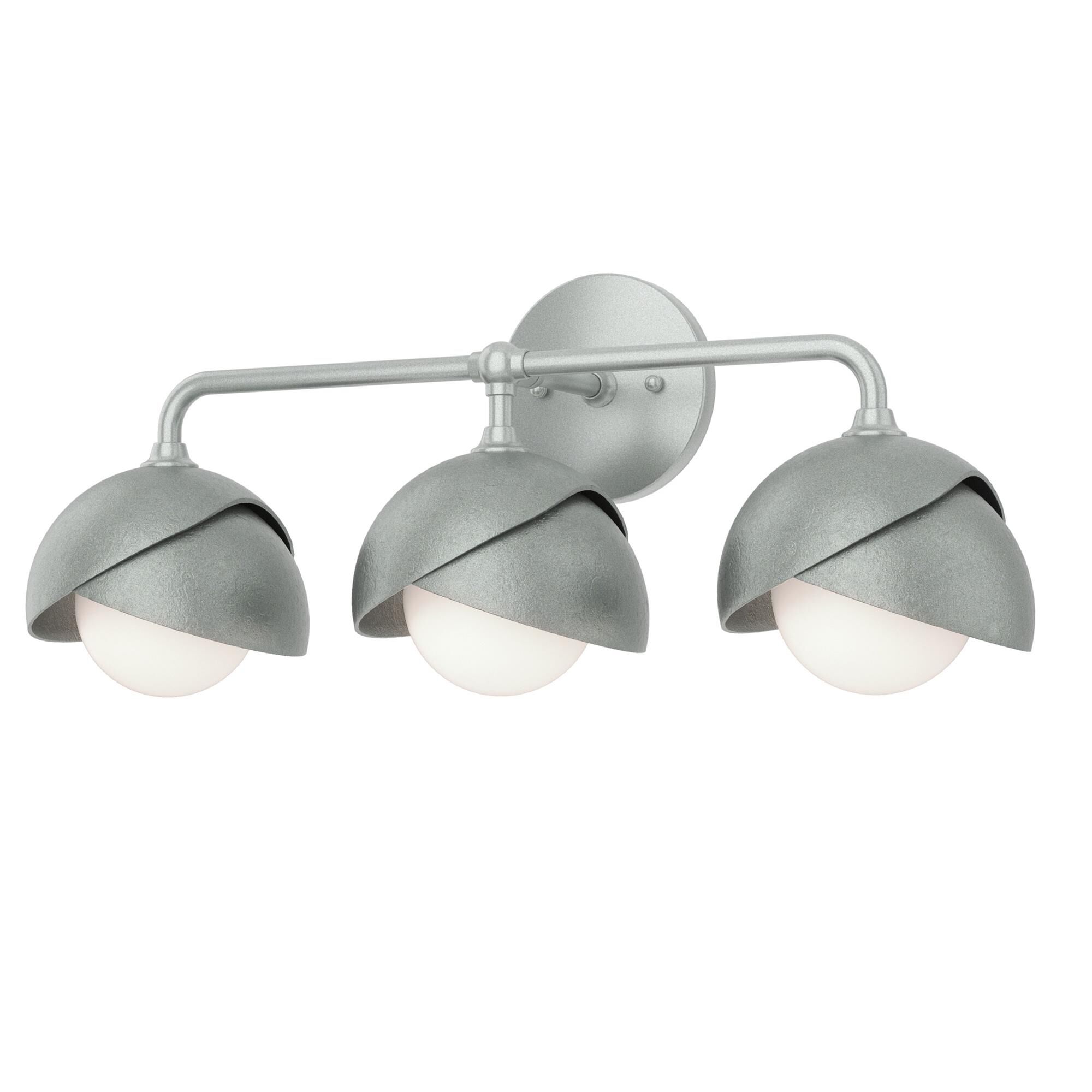 Shown in Vintage Platinum finish and Opal glass and Vintage Platinum accent
