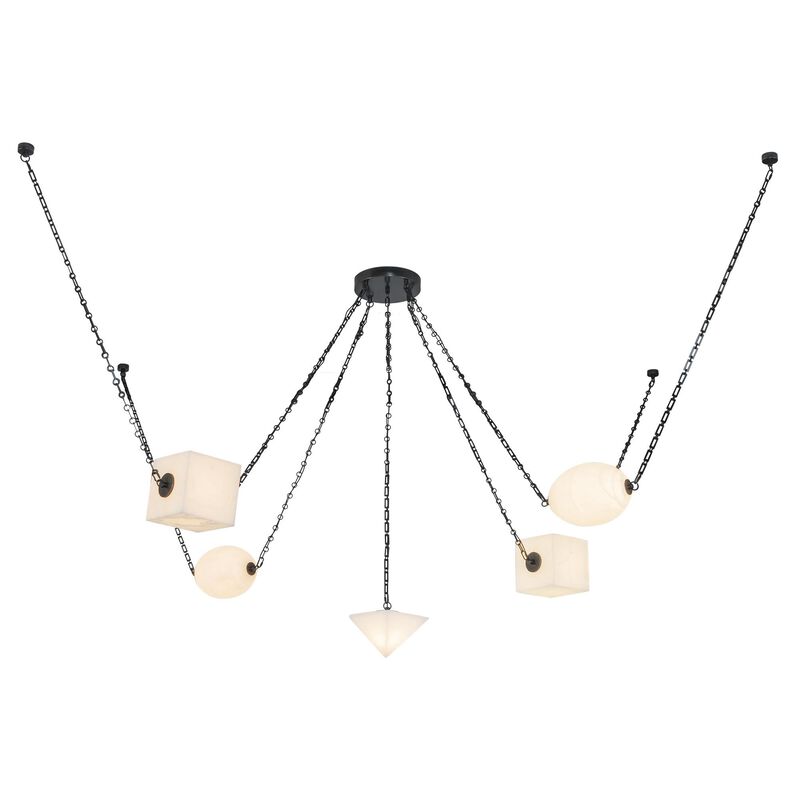 Jason Koharik Mineral 10 Inch Multi Light Pendant by Alora Lighting
