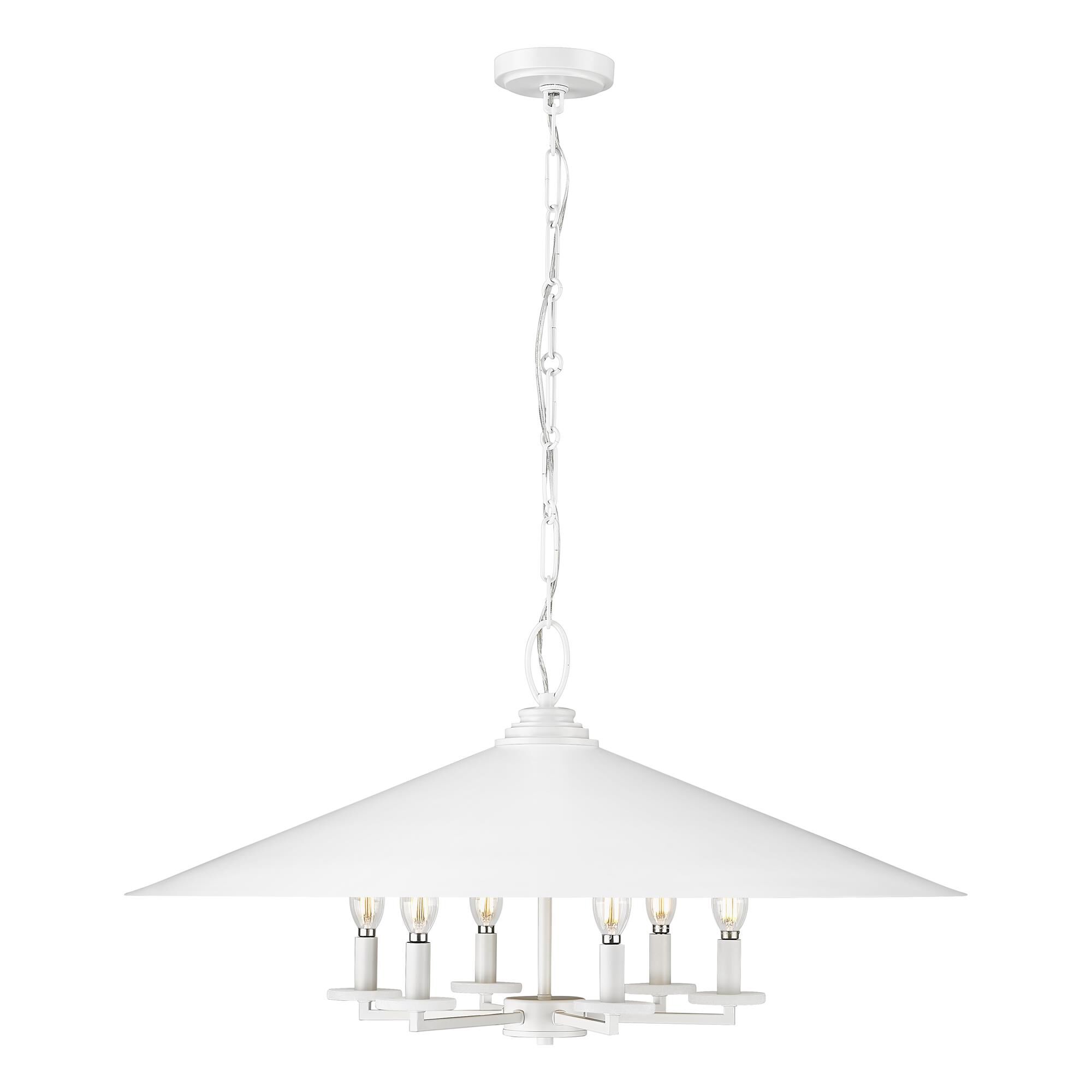 Shown in Matte White finish and Matte White Outer And Signature Rubbed Brass Inner glass and Matte White Outer And Signature Rubbed Brass Inner shade