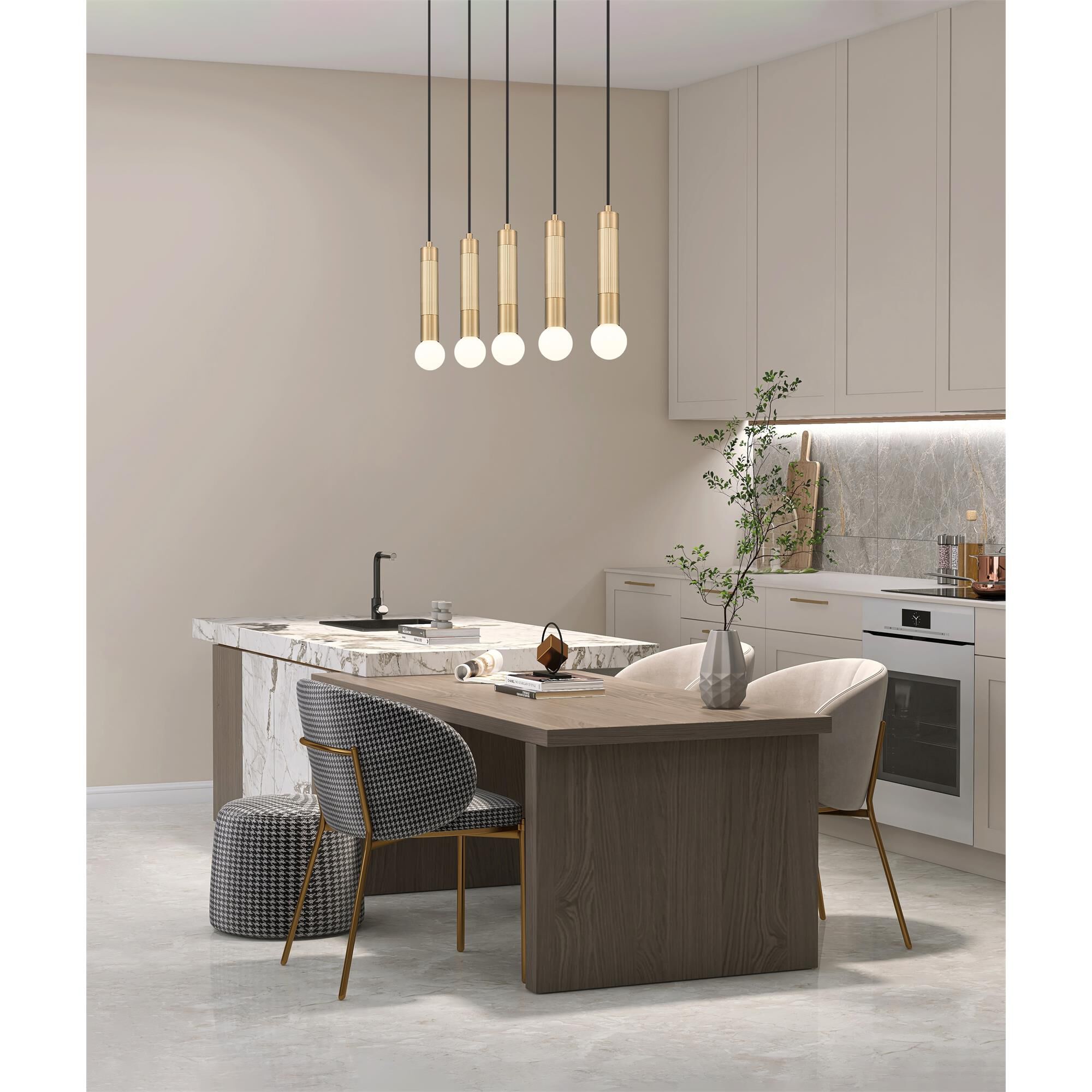 Shown in Modern Gold finish