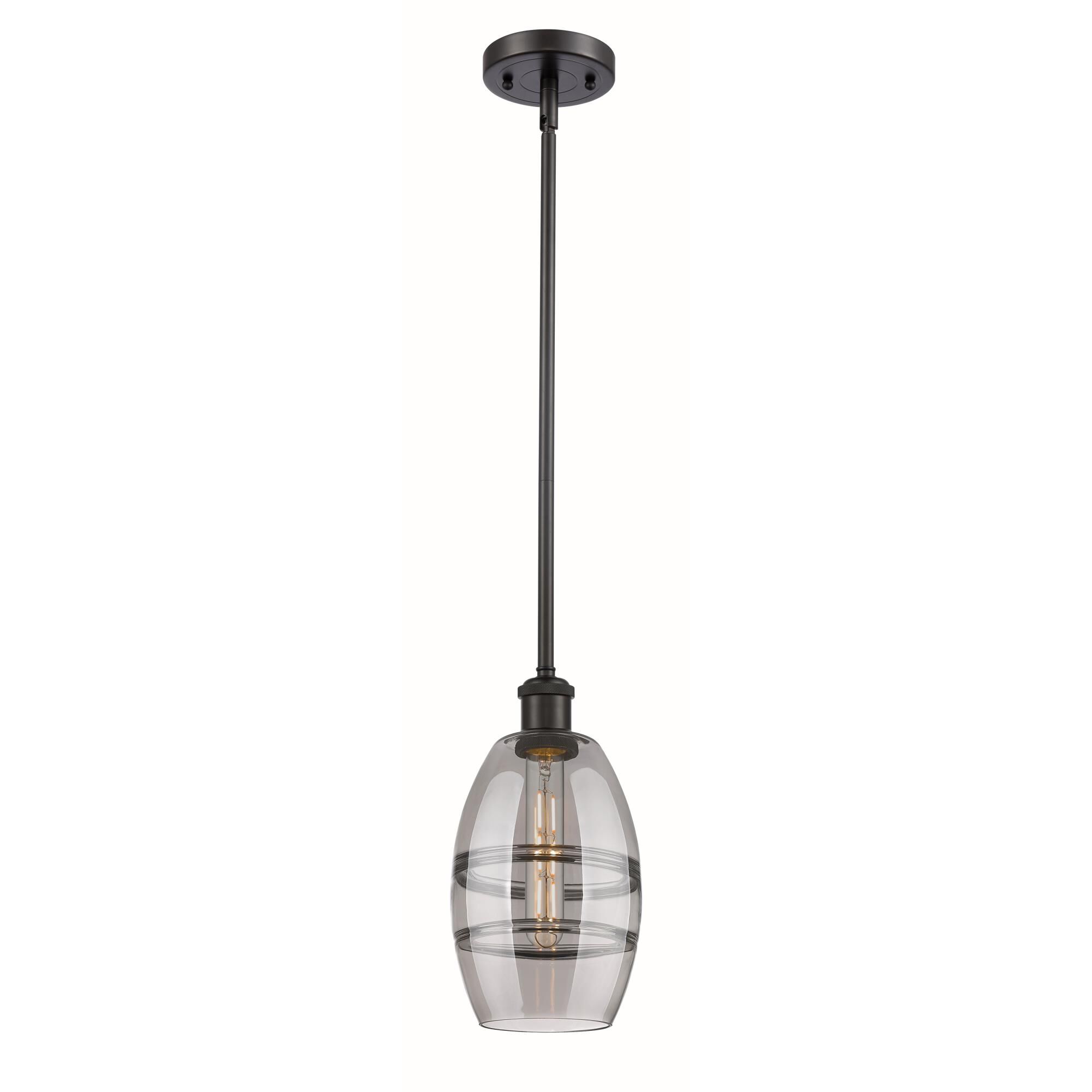 Shown in Oil Rubbed Bronze finish and Light Smoke glass