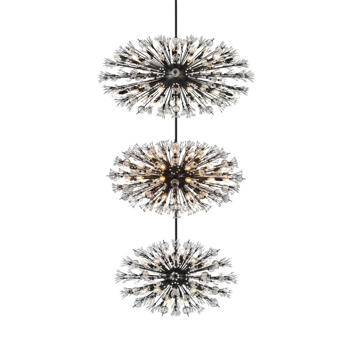 Shown in Black finish and Royal Cut crystal