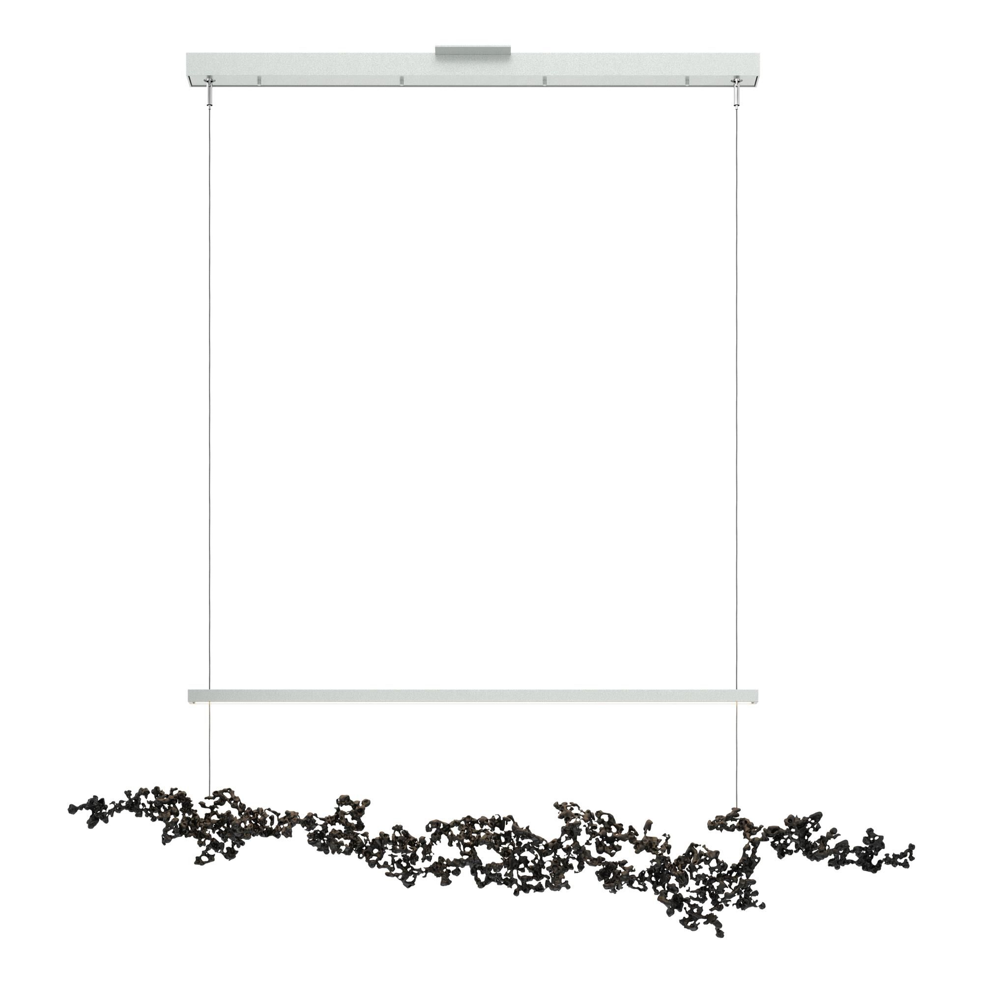 Shown in Vintage Platinum finish and Black Aluminum shade