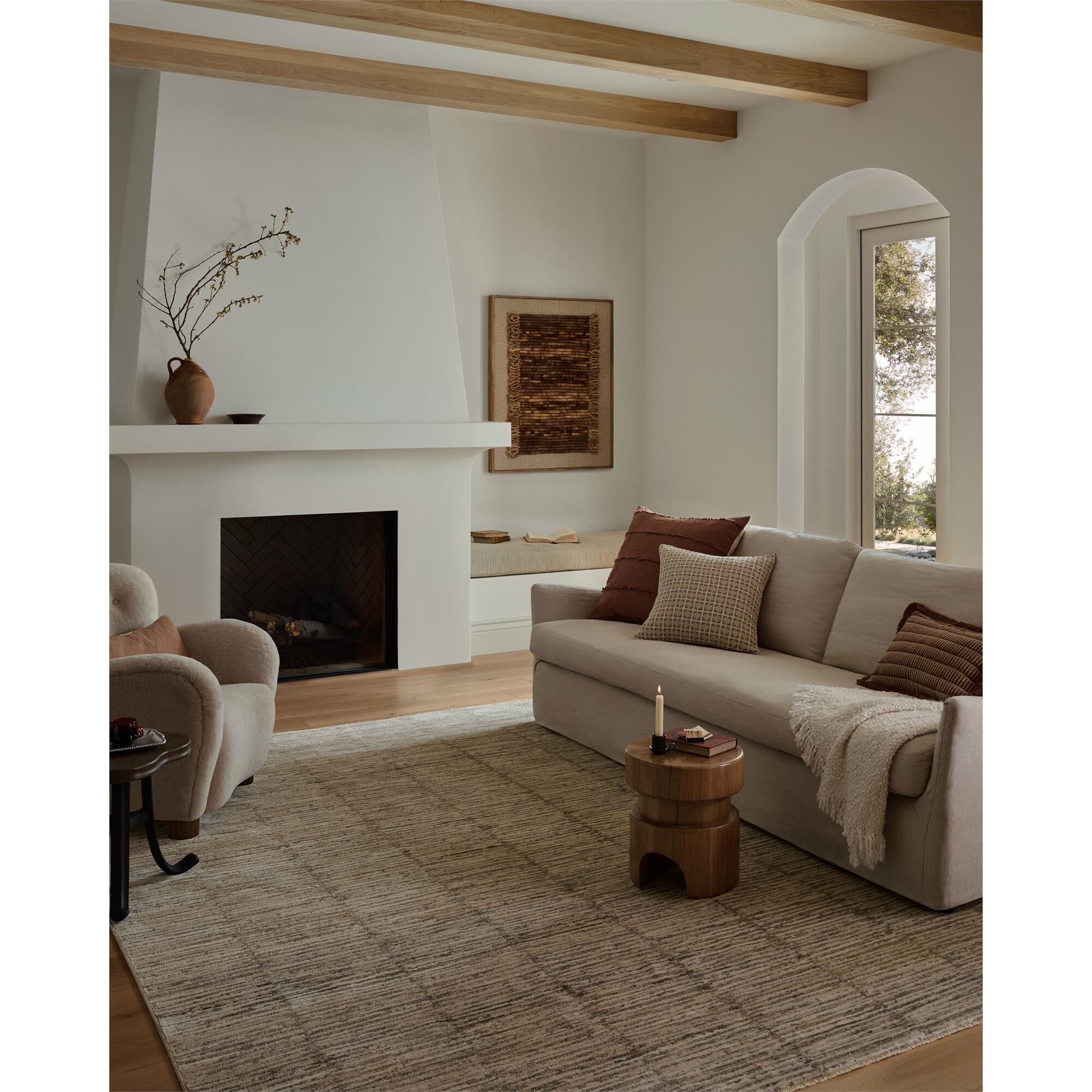 Nellie Power Woven Area Rug,