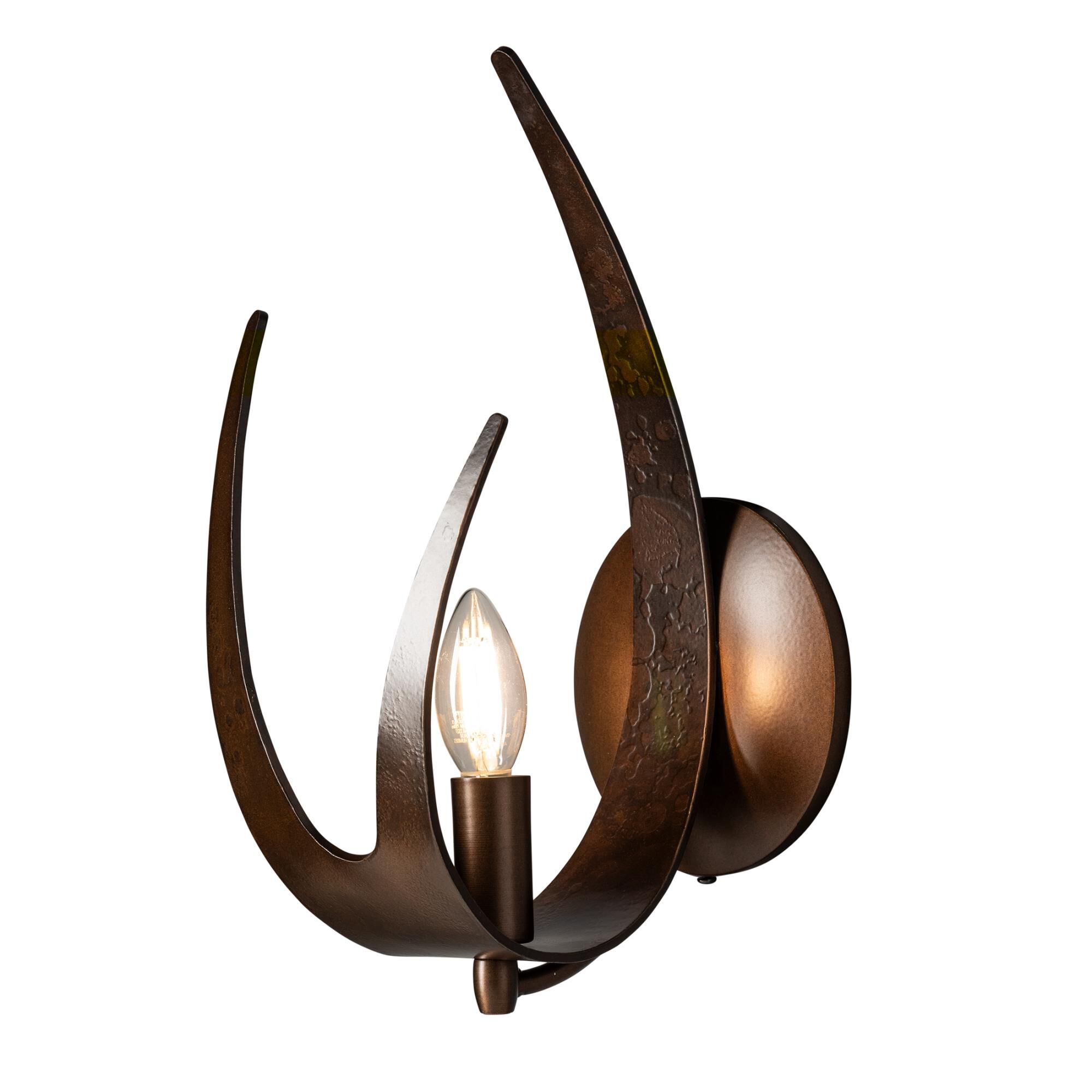 Caribou 14 Inch Left Wall Sconce by Hubbardton Forge