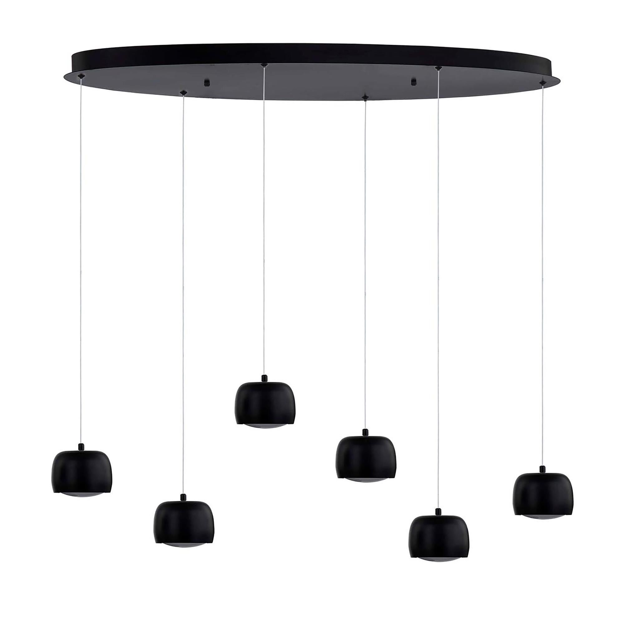 Frascati 36 Inch 6 Light LED Multi Light Pendant by Justice Design Group