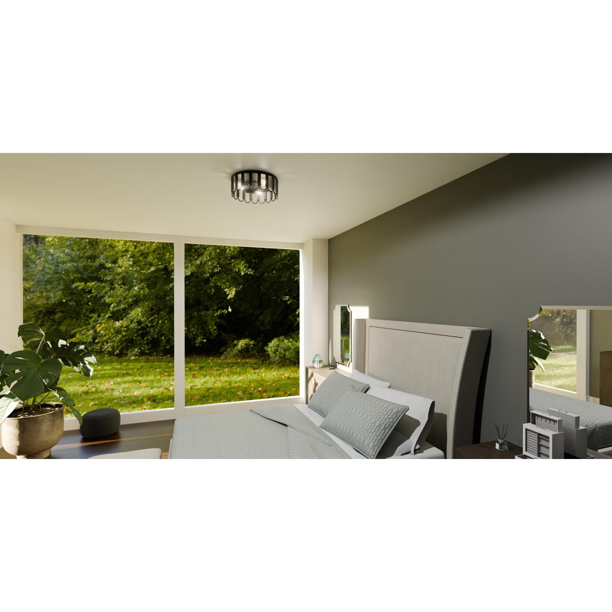 Vera 16 Inch Flush Mount by Quoizel