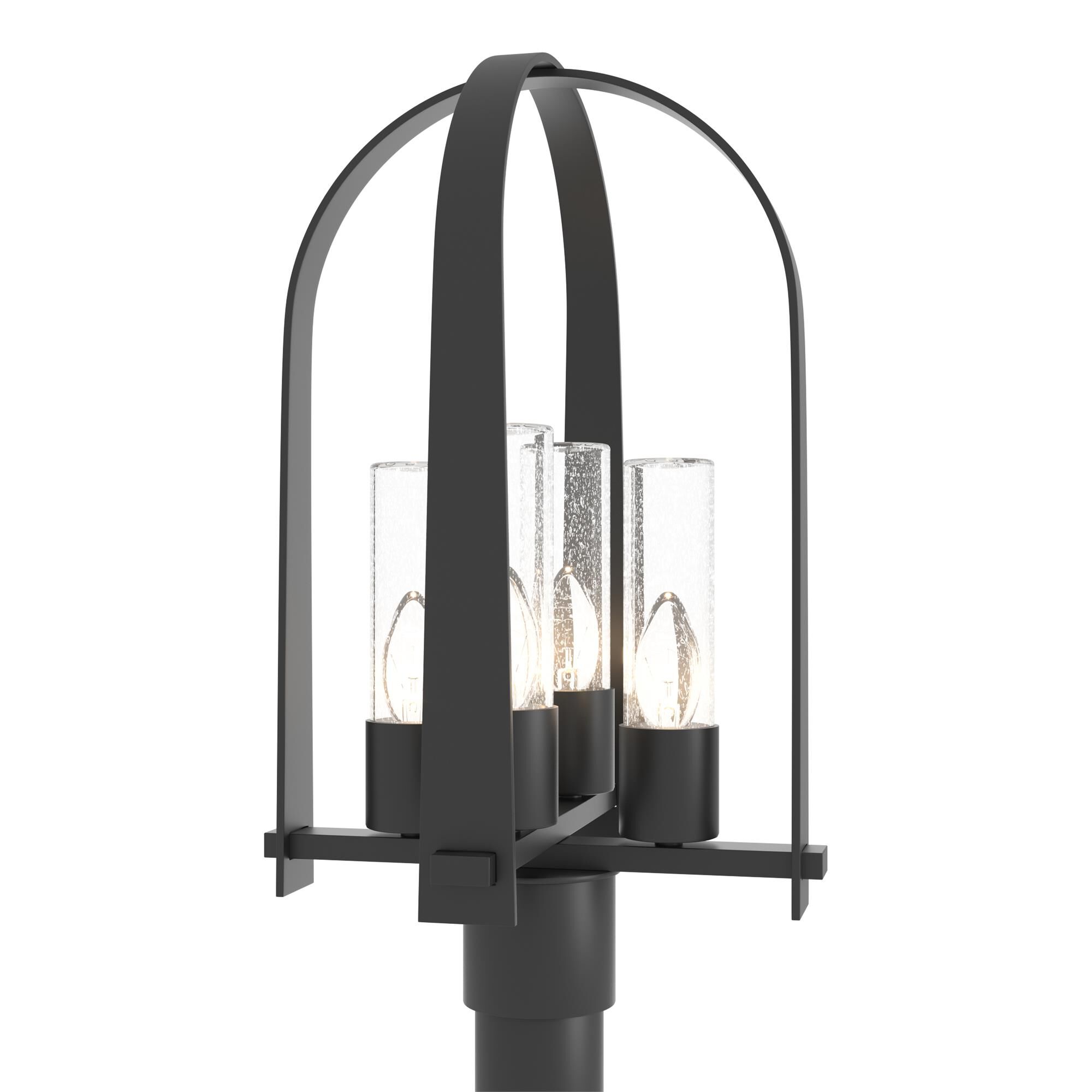 Shown in Coastal Black finish and Seeded Clear glass