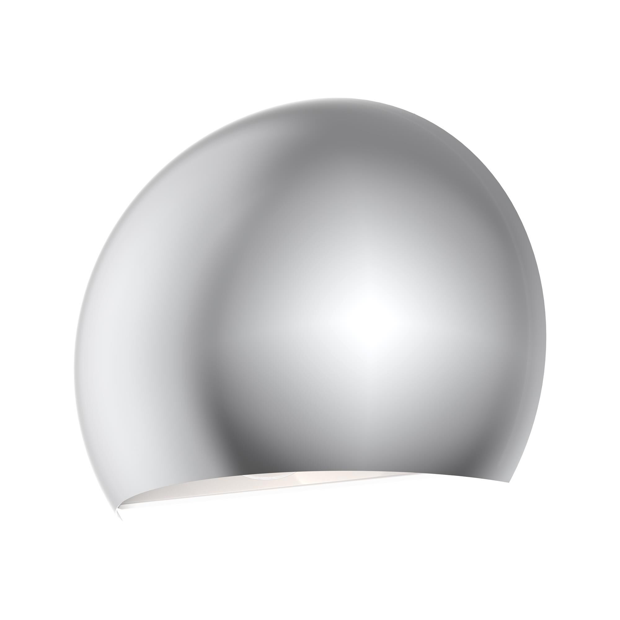 Shown in Polished Chrome finish and Polished Chrome with White Inside shade