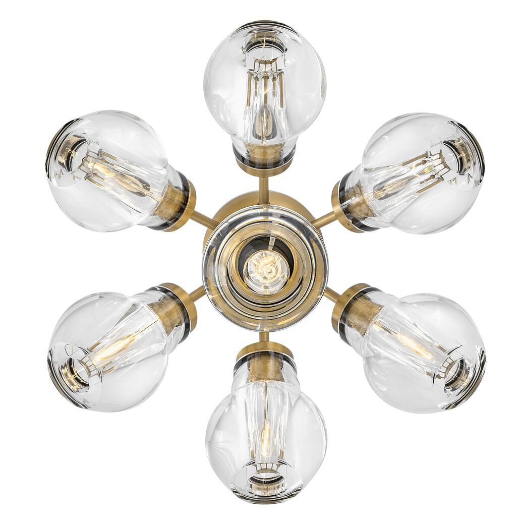 Elise 16 Inch 7 Light Semi Flush Mount by Fredrick Ramond