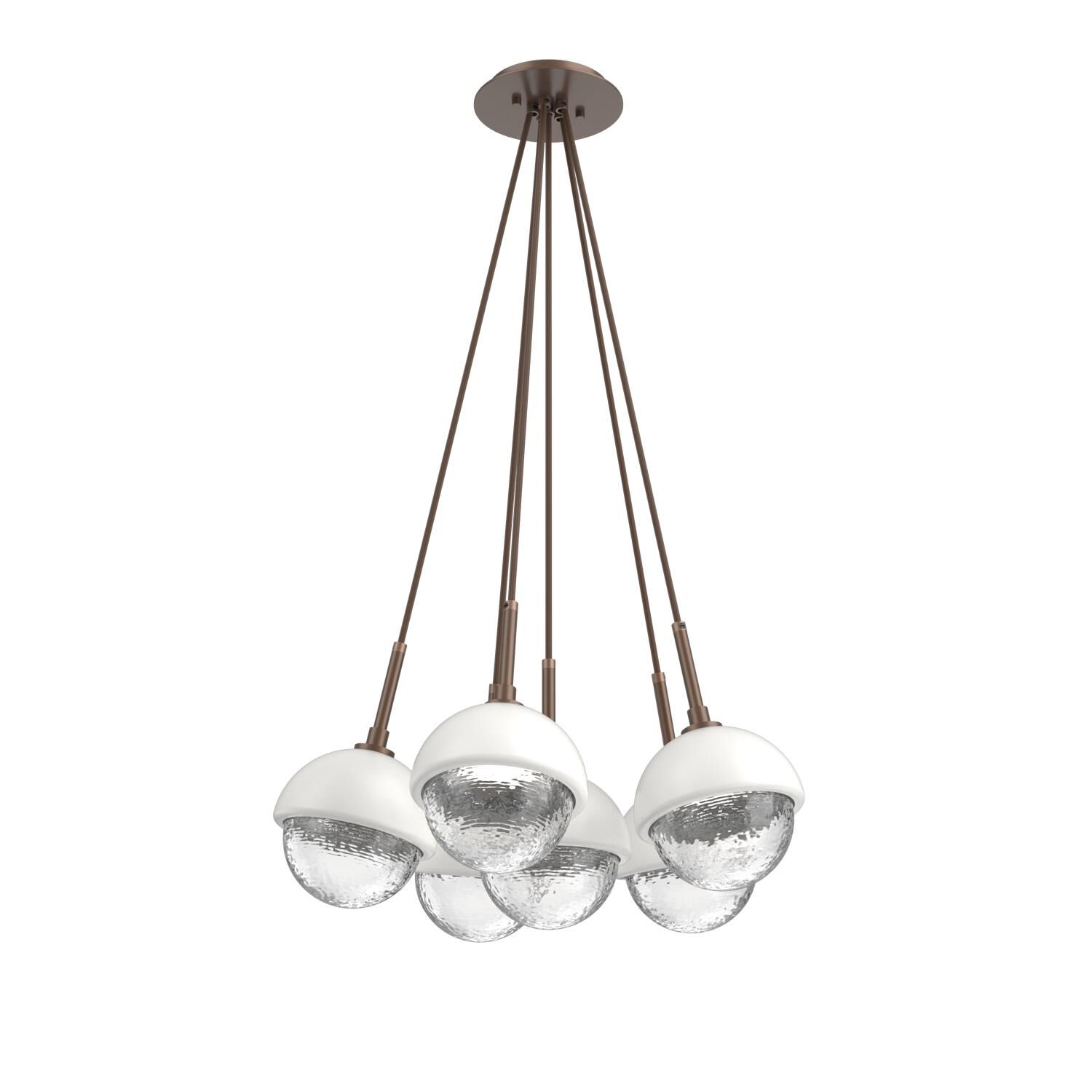 Levi Wilson Cabochon 19 Inch Multi Pendant Light by Hammerton Studio