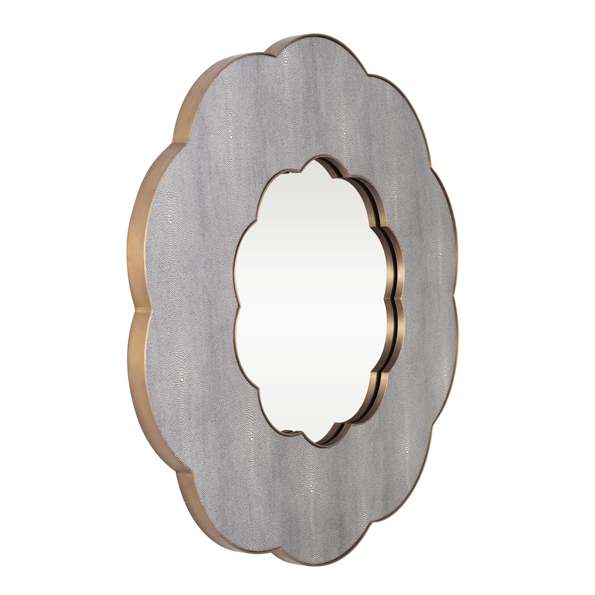 Tamara Day Scallop 36 Inch Decorative Mirror,
