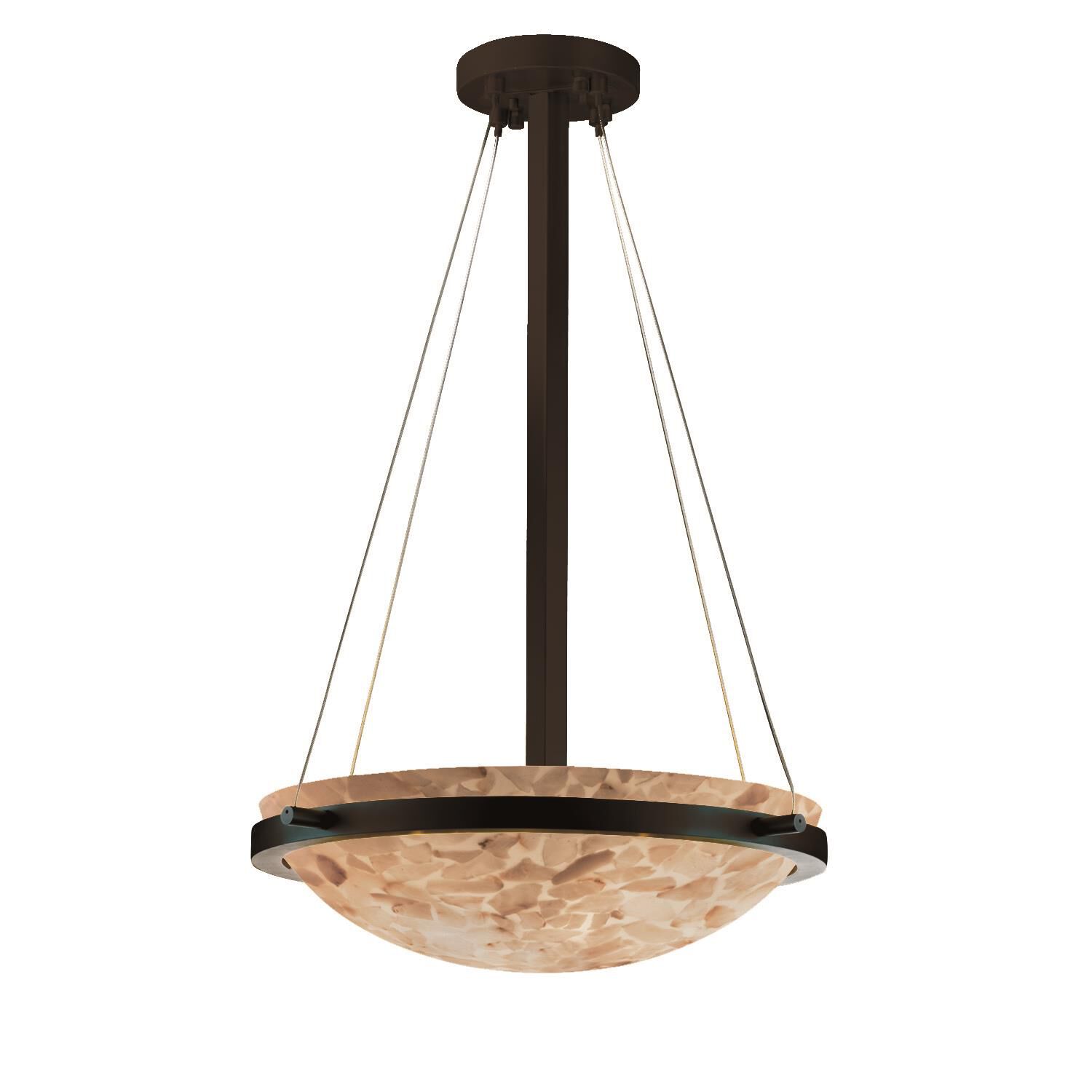 Alabaster Rocks! 21 Inch LED Large Pendant by Justice Design Group